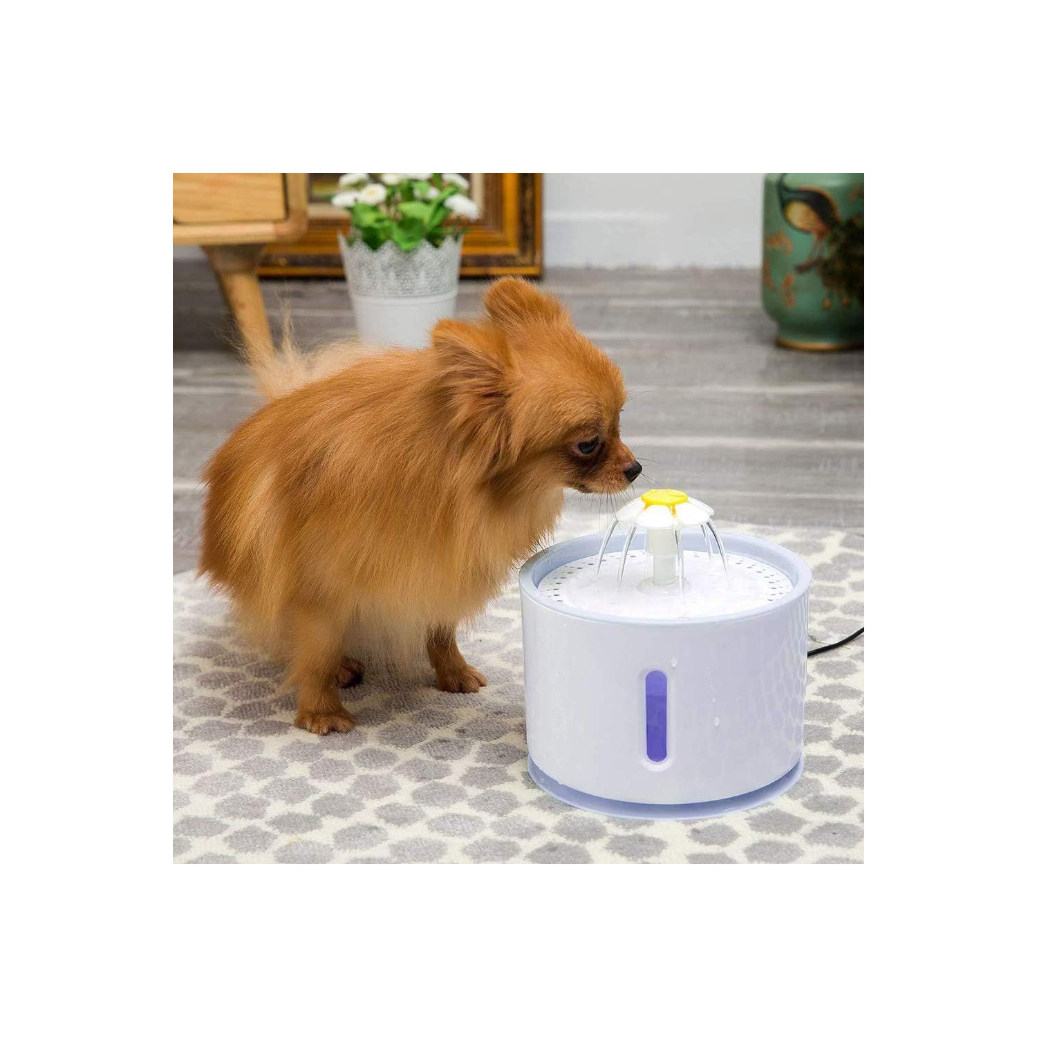 Silent Automatic Pet Drinking Fountain - Smart LED Indicator, Antibacterial PP Material, Low Noise Pump, Easy-to-Clean Design