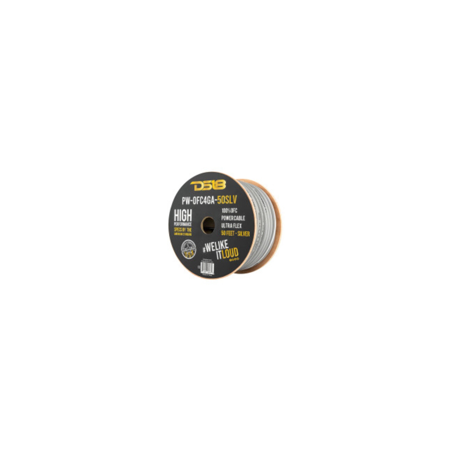 DS18 Ultra Flex 100% OFC Copper 4 Gauge Power/Ground Wire - 50ft Spool