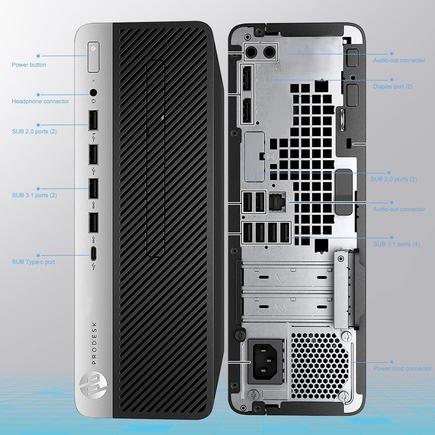 Refurbished (Good) - HP ProDesk 600 G4 SFF Desktop PC – Intel Core