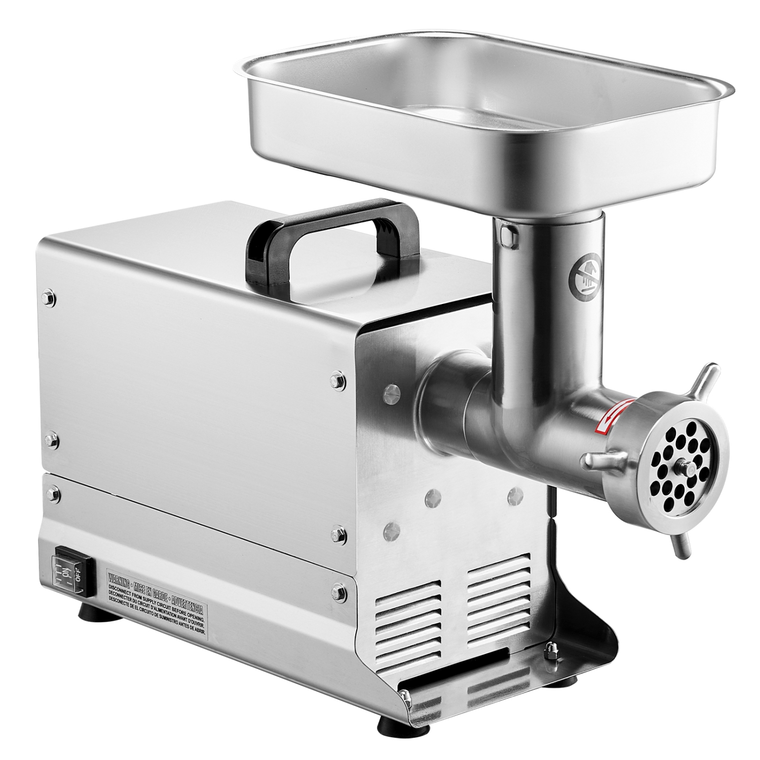 VEVOR 5 Lbs/Min Capacity Meat Grinder, Electric Meat Grinders with Blade, Grinding Plate, Sausage Maker, Stainless Steel Commercial Meat Mincer for