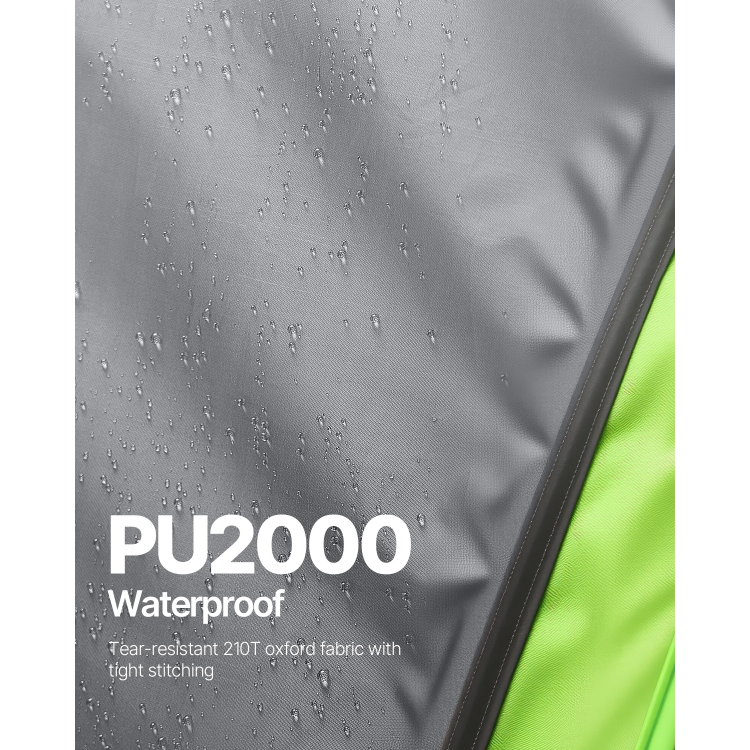 VEVOR 10FT L x 8FT W SUV Tent for Camping, Waterproof PU2000mm Spacious Double Layer Design for 5-8 Person, SUV Camping Tent with Mesh Windows,