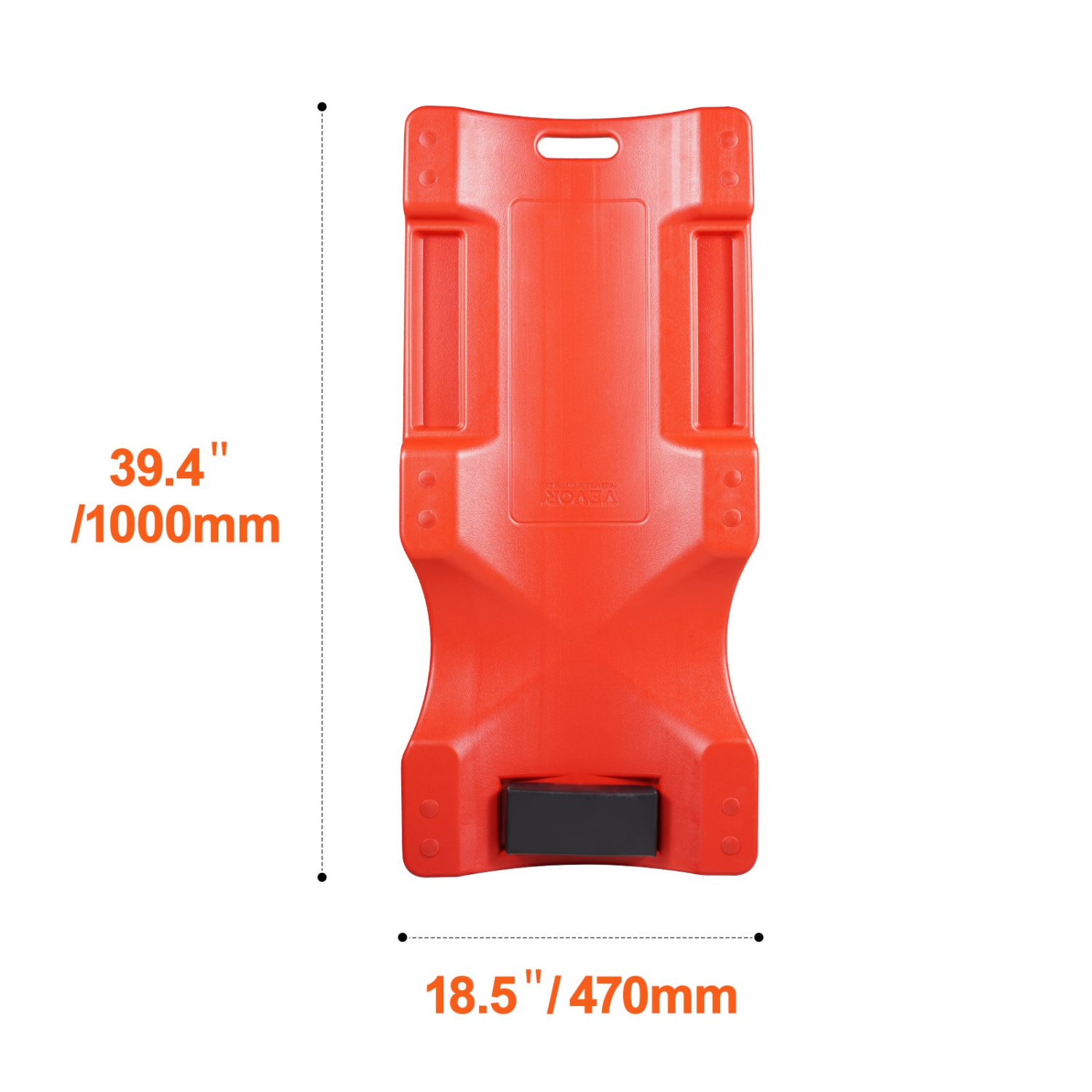 VEVOR 40-Inch Mechanic Plastic Creeper, 350 lbs Capacity Automotive Rolling Garage Creeper with Molded Ergonomic HDPE Body Padded Headrest & Dual