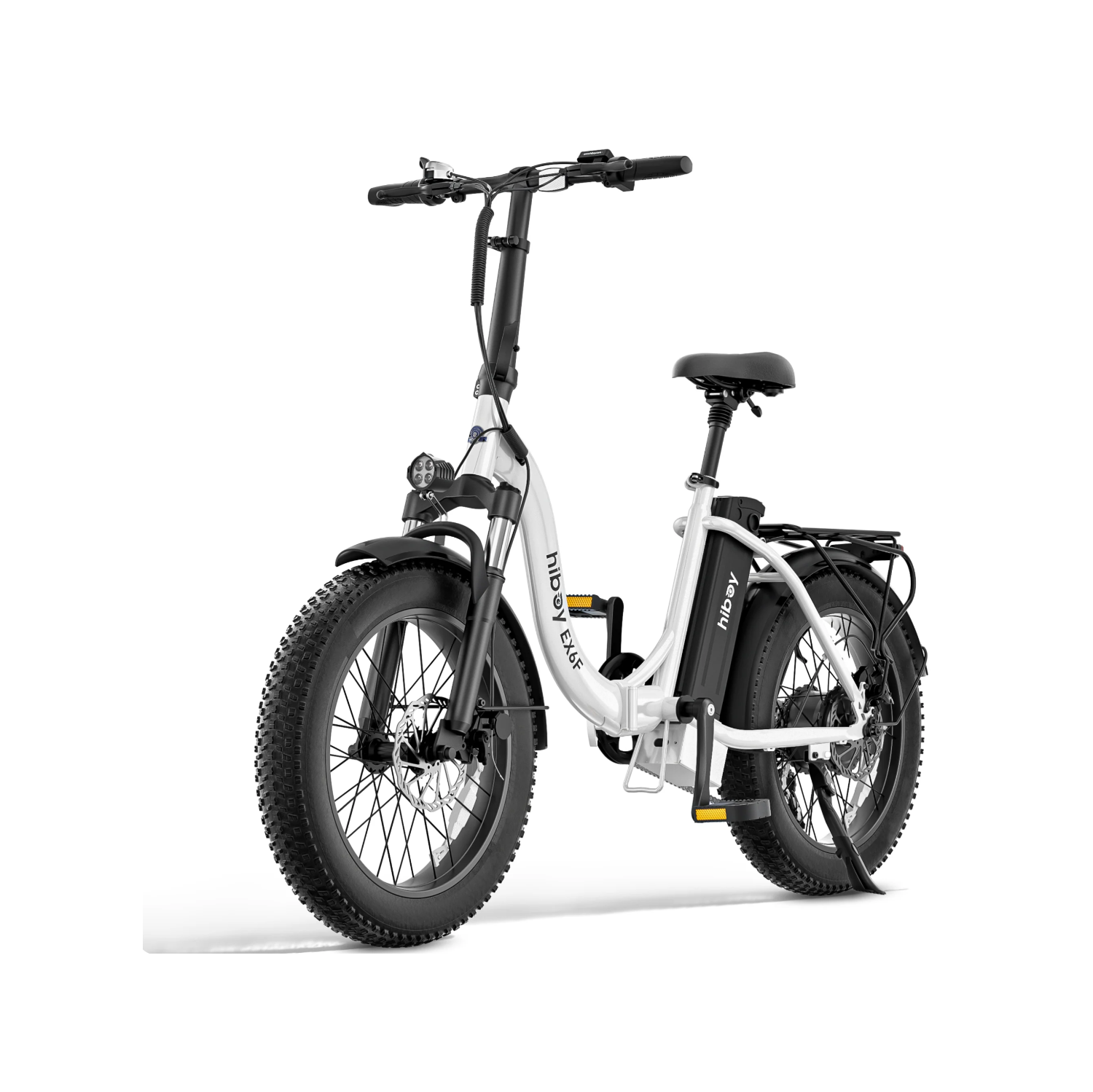Vélo électrique pliable Hiboy EX6F pour adultes, moteur 750&nbsp;W Peak, gros pneus 20*4, batterie amovible 48&nbsp;V 14,5AH, autonomie maximale de
