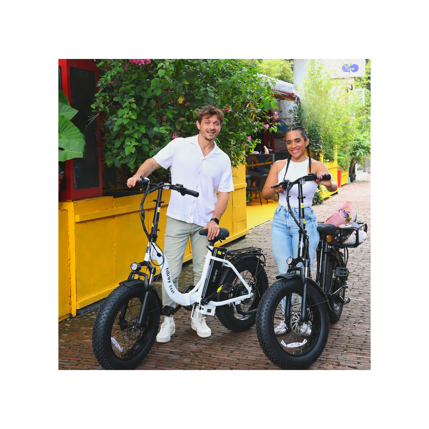 Vélo électrique pliable Hiboy EX6F pour adultes, moteur 750&nbsp;W Peak, gros pneus 20*4, batterie amovible 48&nbsp;V 14,5AH, autonomie maximale de