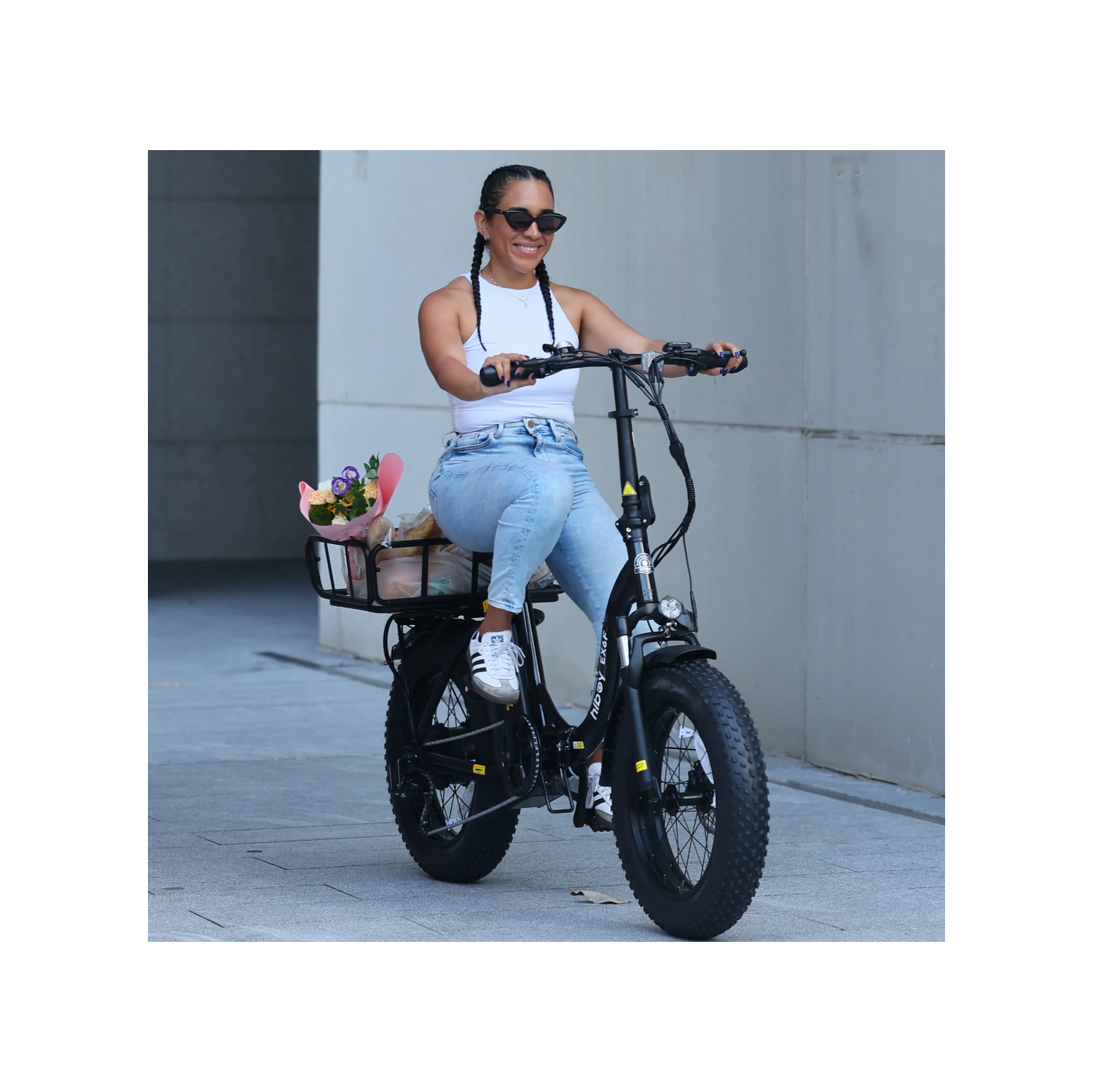 Vélo électrique pliable Hiboy EX6F pour adultes, moteur 750&nbsp;W Peak, gros pneus 20*4, batterie amovible 48&nbsp;V 14,5AH, autonomie maximale de