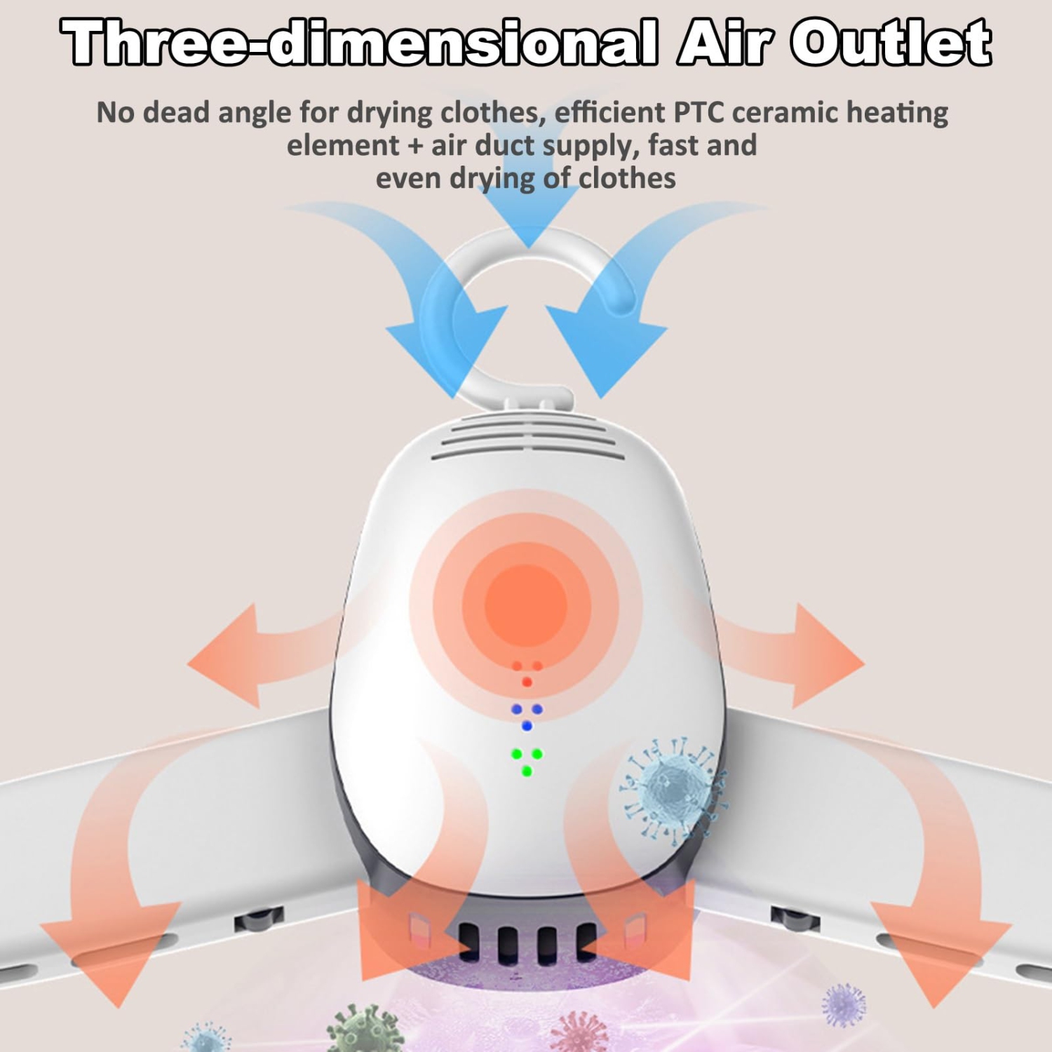 Sèche-linge, Suspenderie Sécheuse Stérilisation UV Portatif Travel Home Business Mini Chaufferette pliante pour appartements/VR