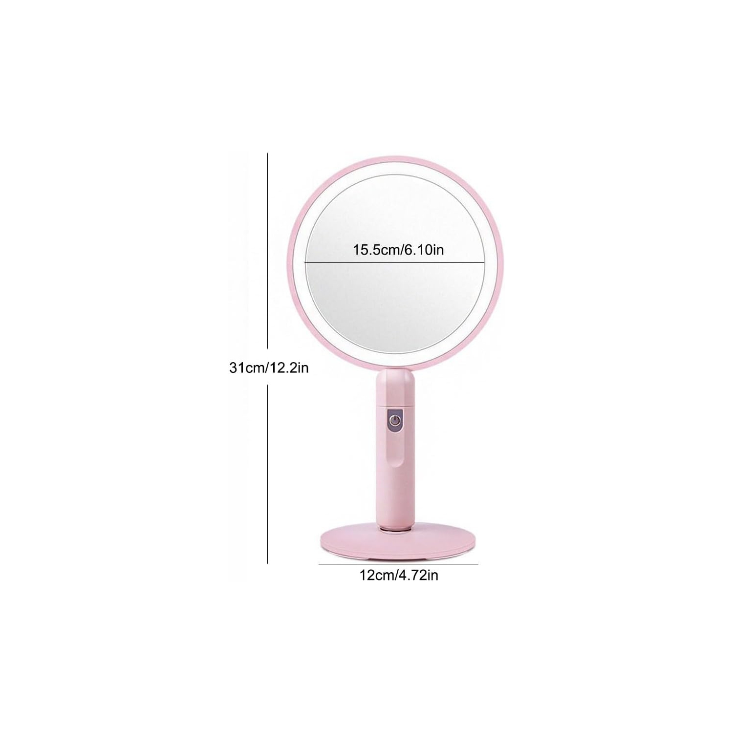Compact LED, miroir portatif pour cheveux, miroir de coiffure, miroir de salon de beauté, miroir d'éclairage intelligent pour salon