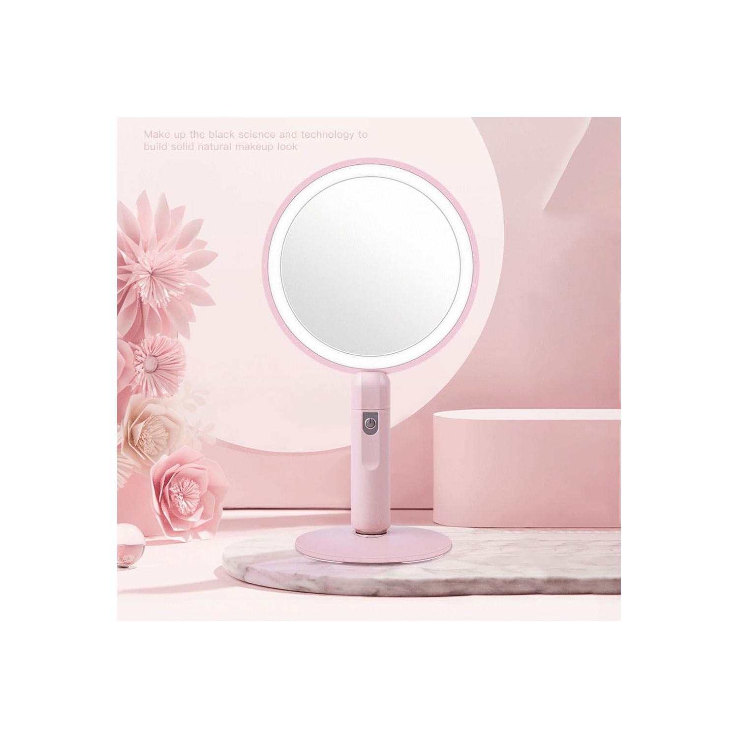 Compact LED, miroir portatif pour cheveux, miroir de coiffure, miroir de salon de beauté, miroir d'éclairage intelligent pour salon