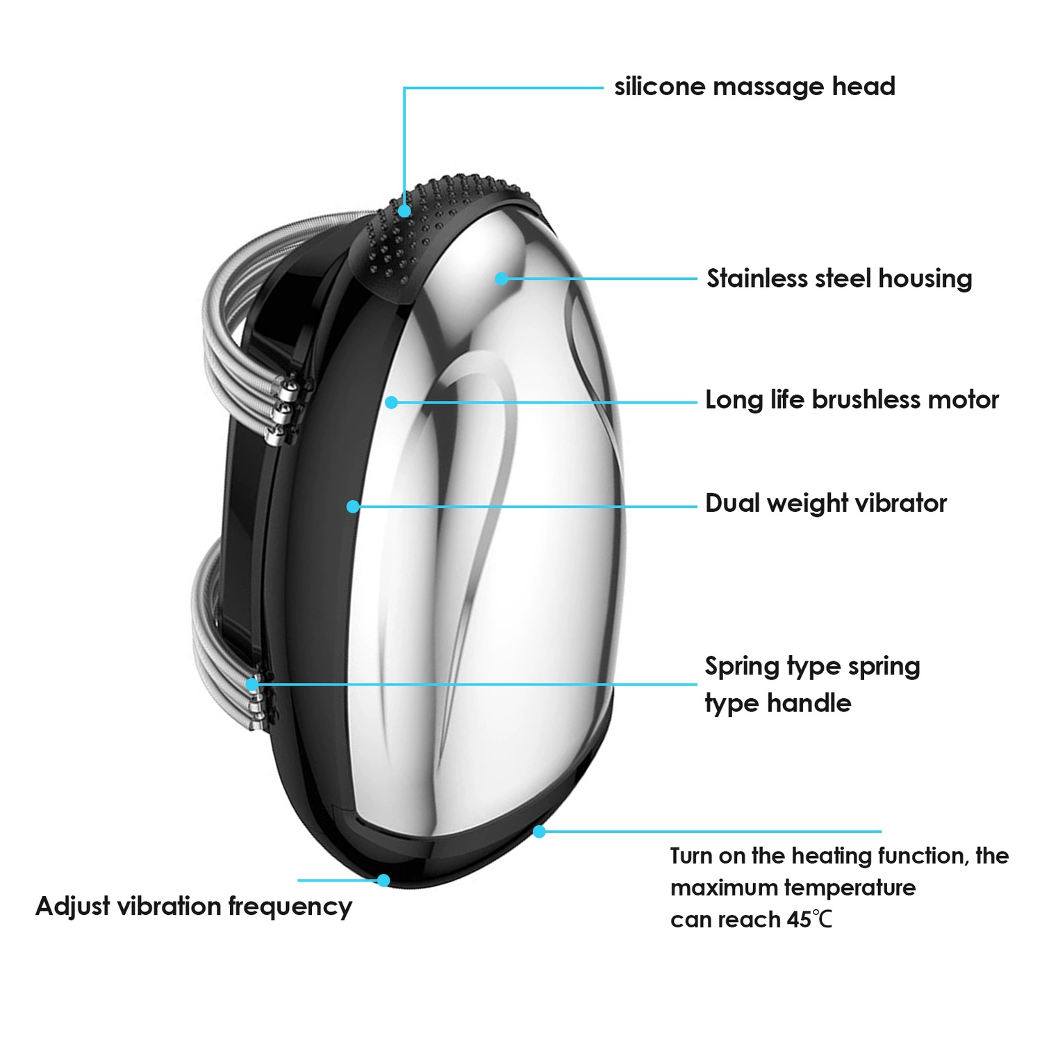 Barber Massager , Handheld Head Massager Professional Cord Cordless Electric Massager Relaxation Men's Barberology Massager