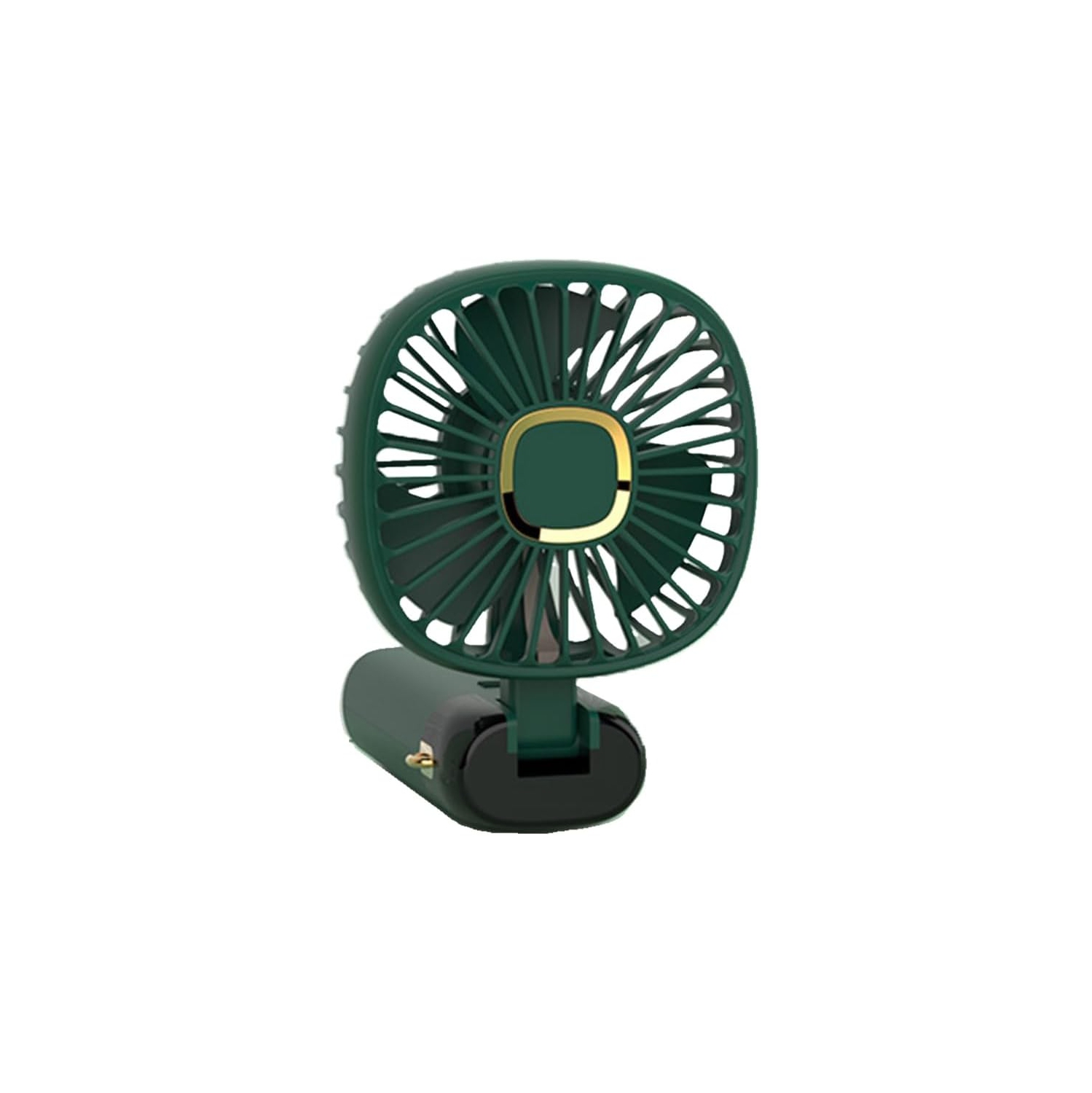 Multi-angle USB table fan with mobile phone holder - portable handheld/table fan with adjustable speed, LED display, 3-6 hours battery life, suitable