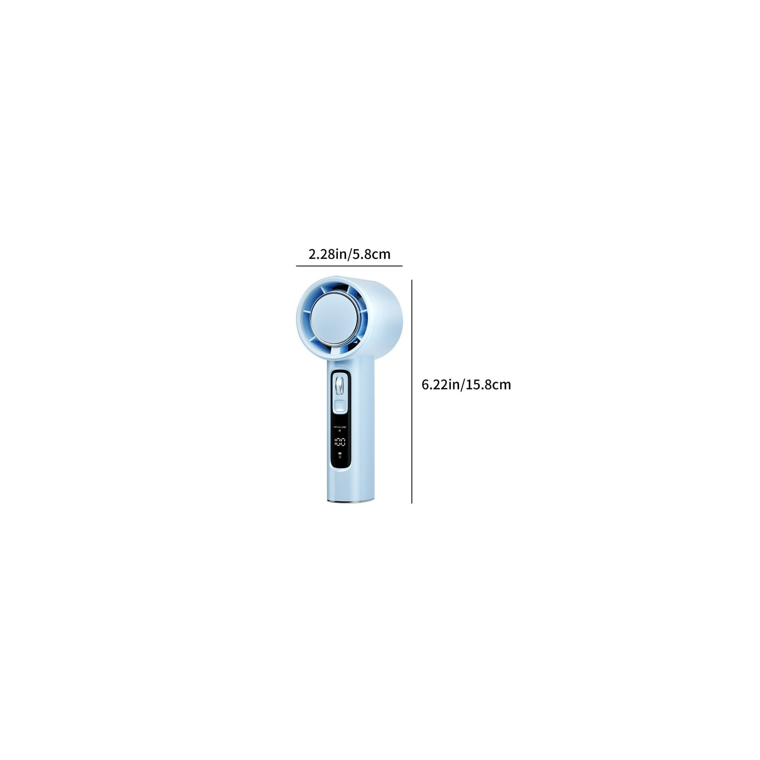 Ventilateur numérique intelligent à 100 vitesses de ventilation – Ventilateur de refroidissement rechargeable portatif avec écran LED pour usage