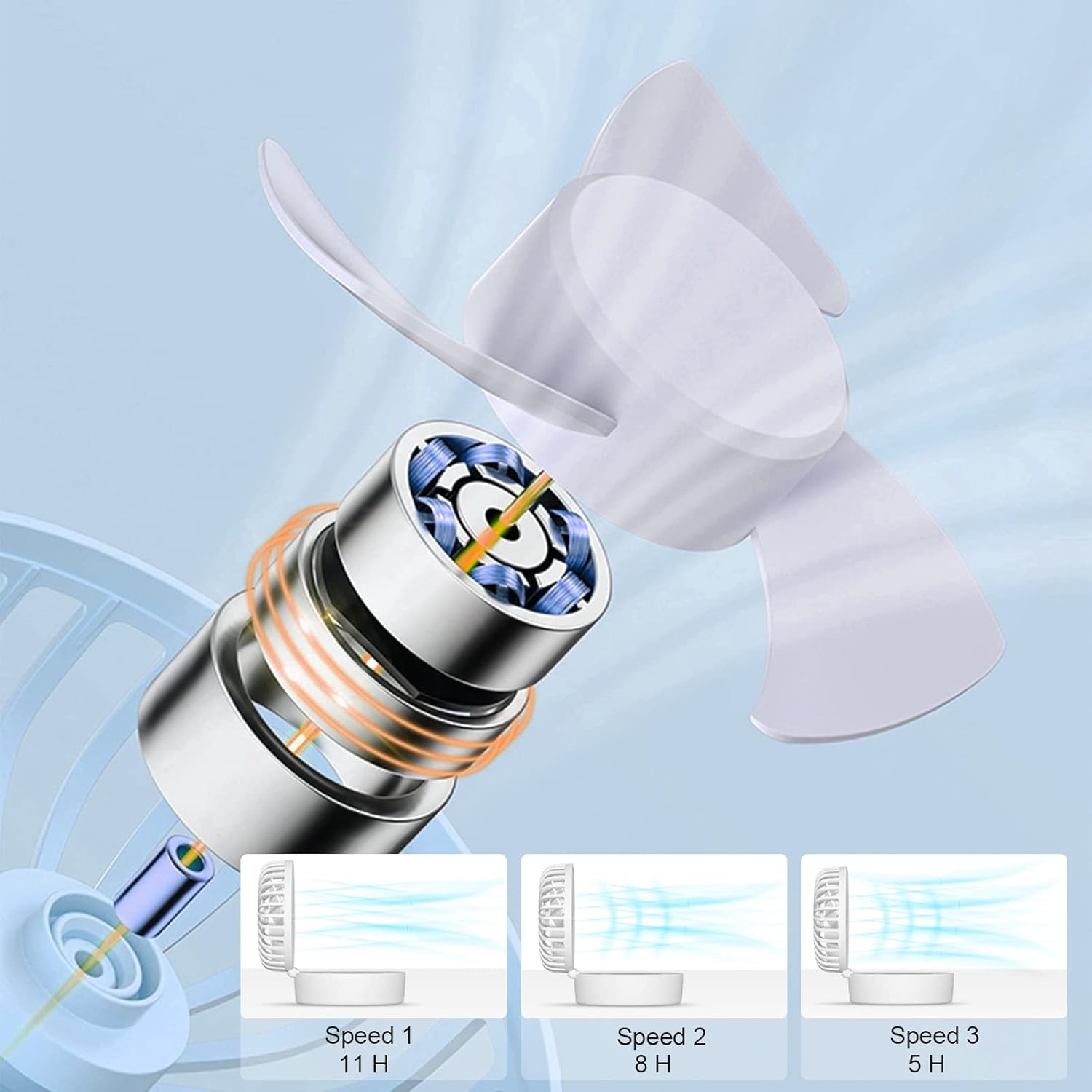 Handheld Mist Cooling Fan - 3-Speed Foldable Mini Fan with Spray Function, 2000mAh Rechargeable, Perfect Summer Gift for Home Office Travel