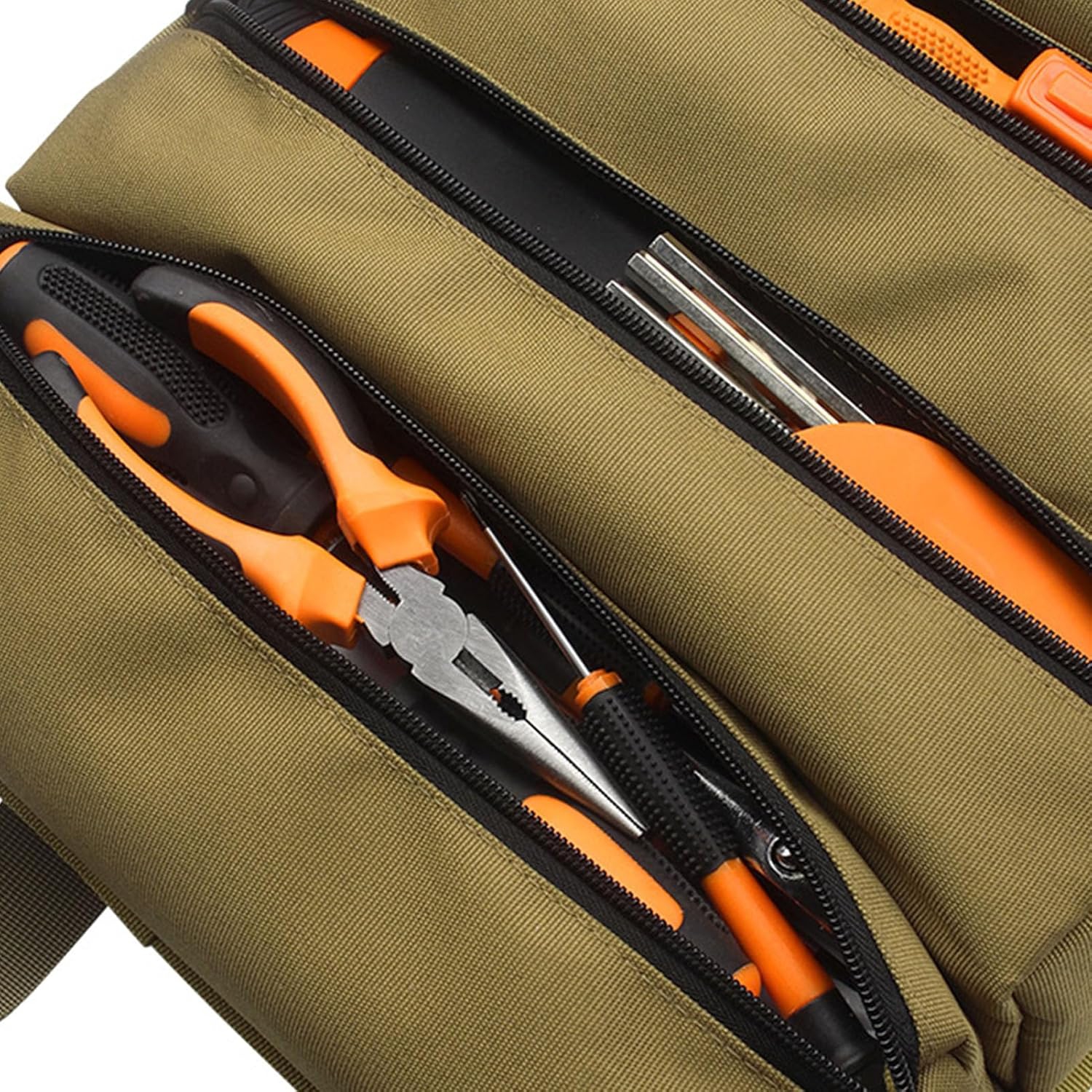 Tool Bag, Multi-Purpose Tool Bag, 900D Oxford Cloth, Tool Bag, 6 Storage Pockets, Tool Holder, Foldable, Heavy Duty, with Handle