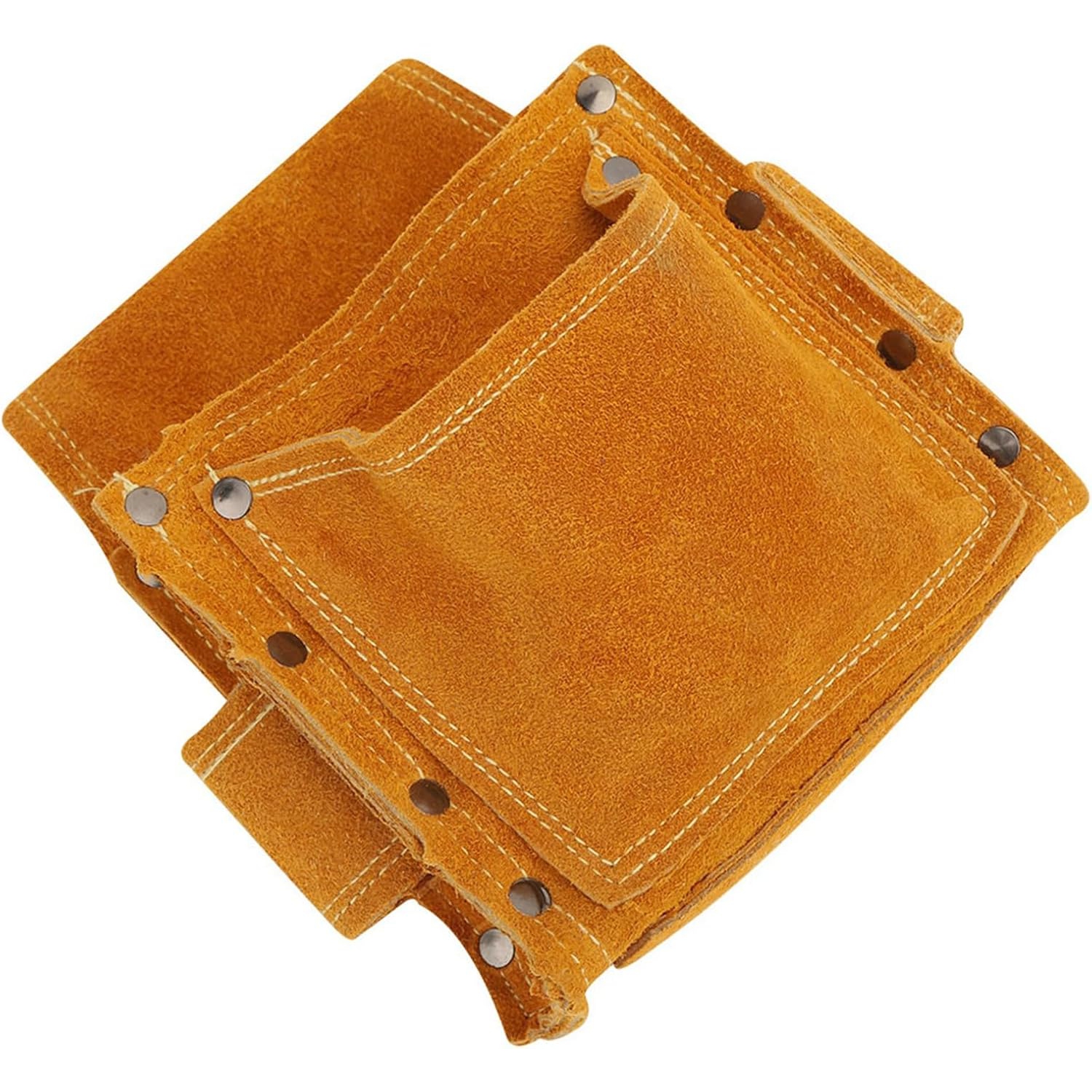 Tool waist bag Multifunctional wear-resistant thickened leather hardware tool storage tool bag Suitable for interior decoration - yellow