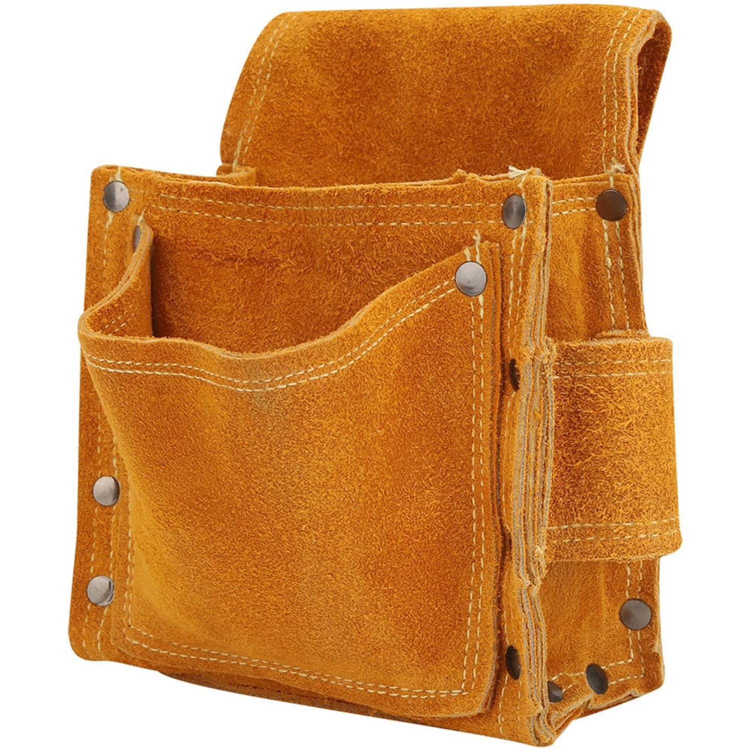 Tool waist bag Multifunctional wear-resistant thickened leather hardware tool storage tool bag Suitable for interior decoration - yellow