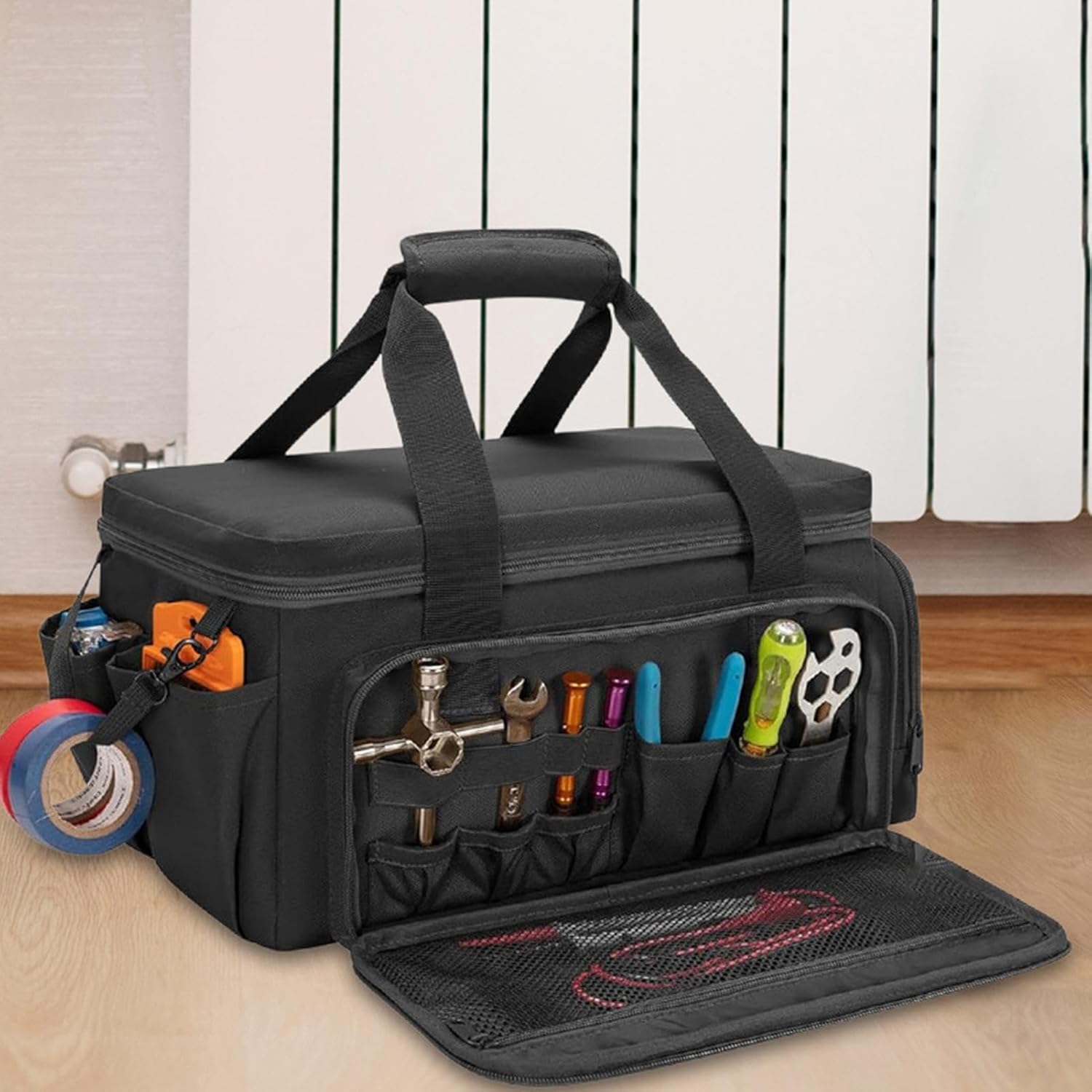 Tool Bag, Tool Organizer - Heavy Duty Utility Bag, Wide Mouth Tool Organizer, Large Home Work Bag with Handle