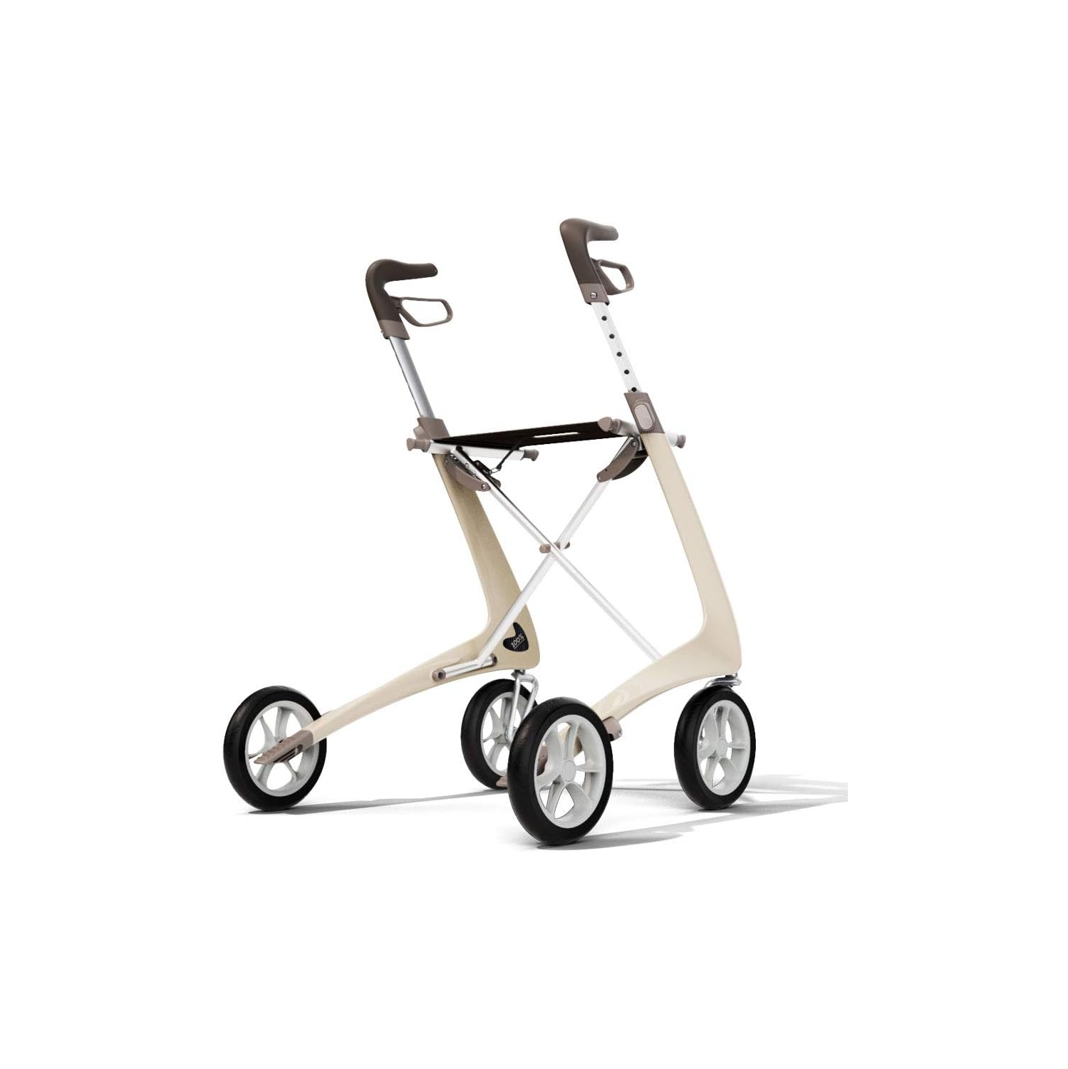 byAcre Carbon Ultralight Regular Rollator, White