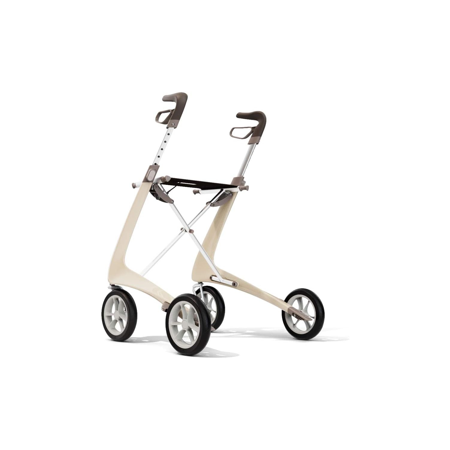 byAcre Carbon Ultralight Regular Rollator, White
