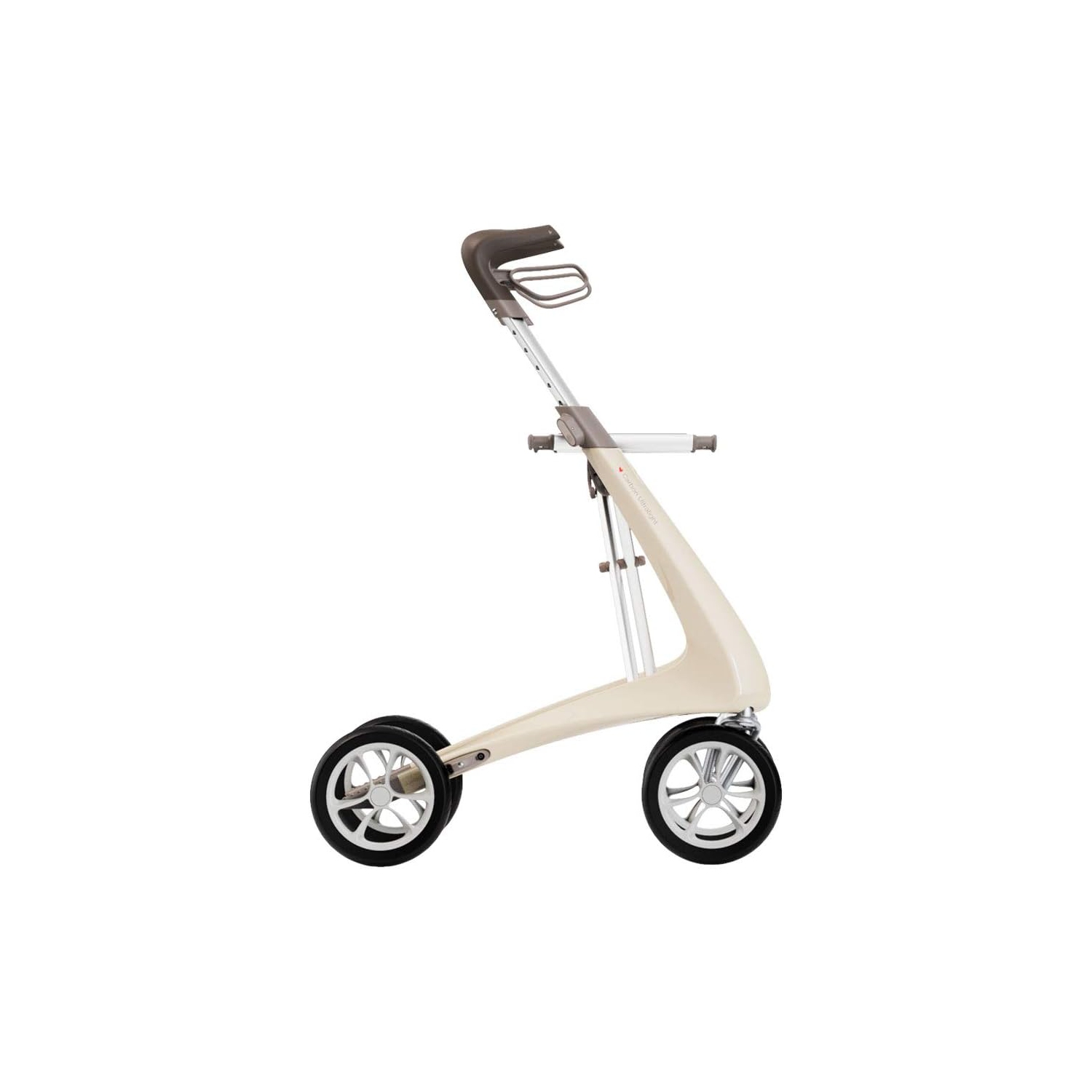 byAcre Carbon Ultralight Regular Rollator, White