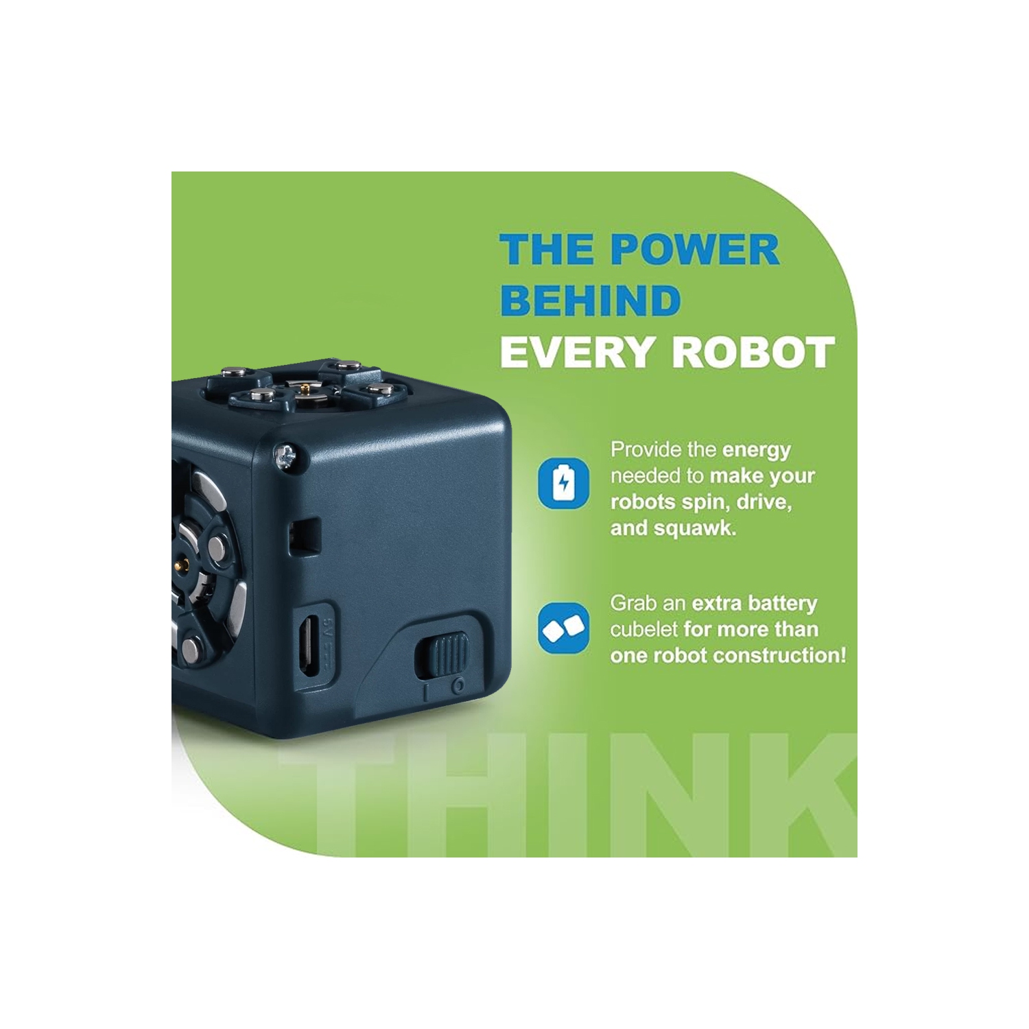 Cubelet à batterie de robotique modulaire - Batterie robotique STIM pour Cubelets