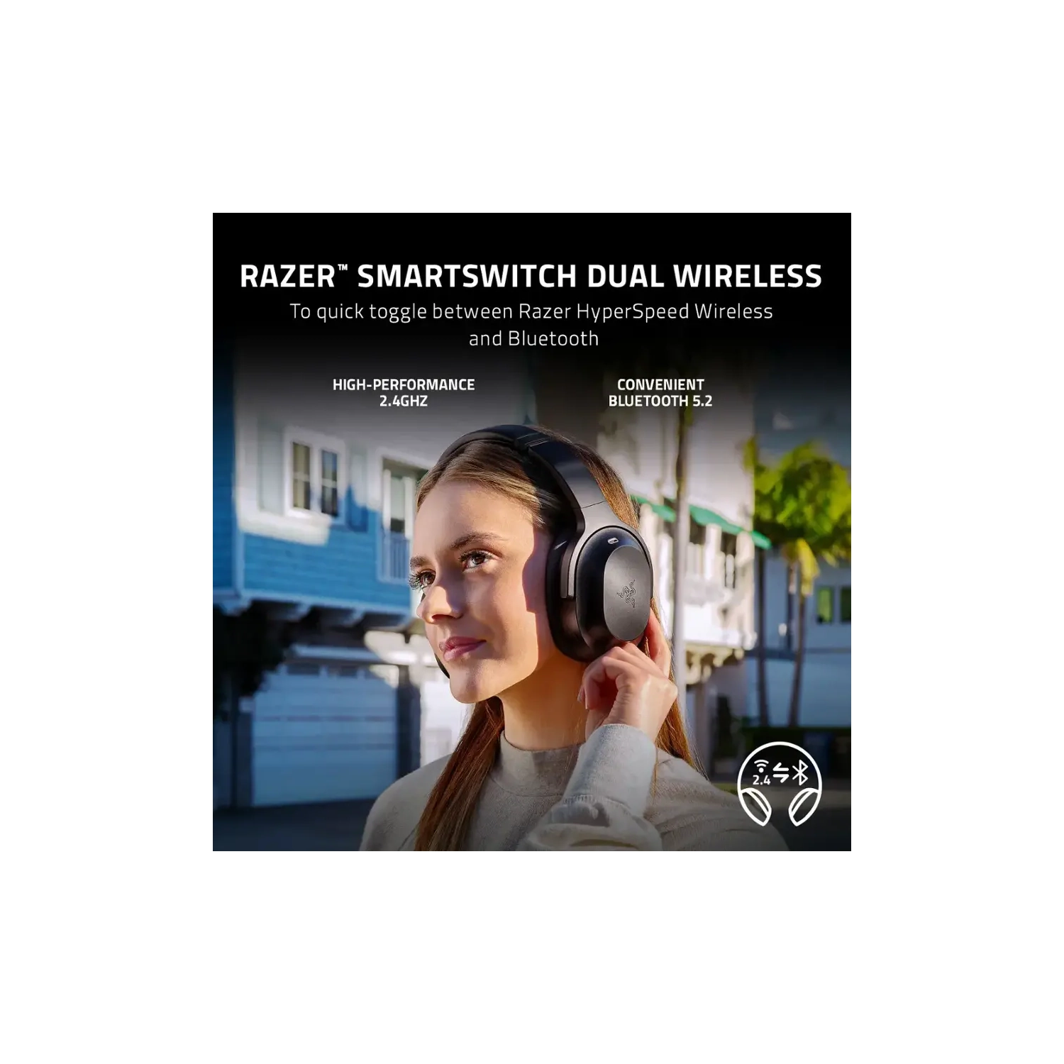 Refurbished - Razer Barracuda Pro Wireless Gaming Headset for PC, Mac, Nintendo Switch, Steam Deck, Mobile, and Tablet - Black