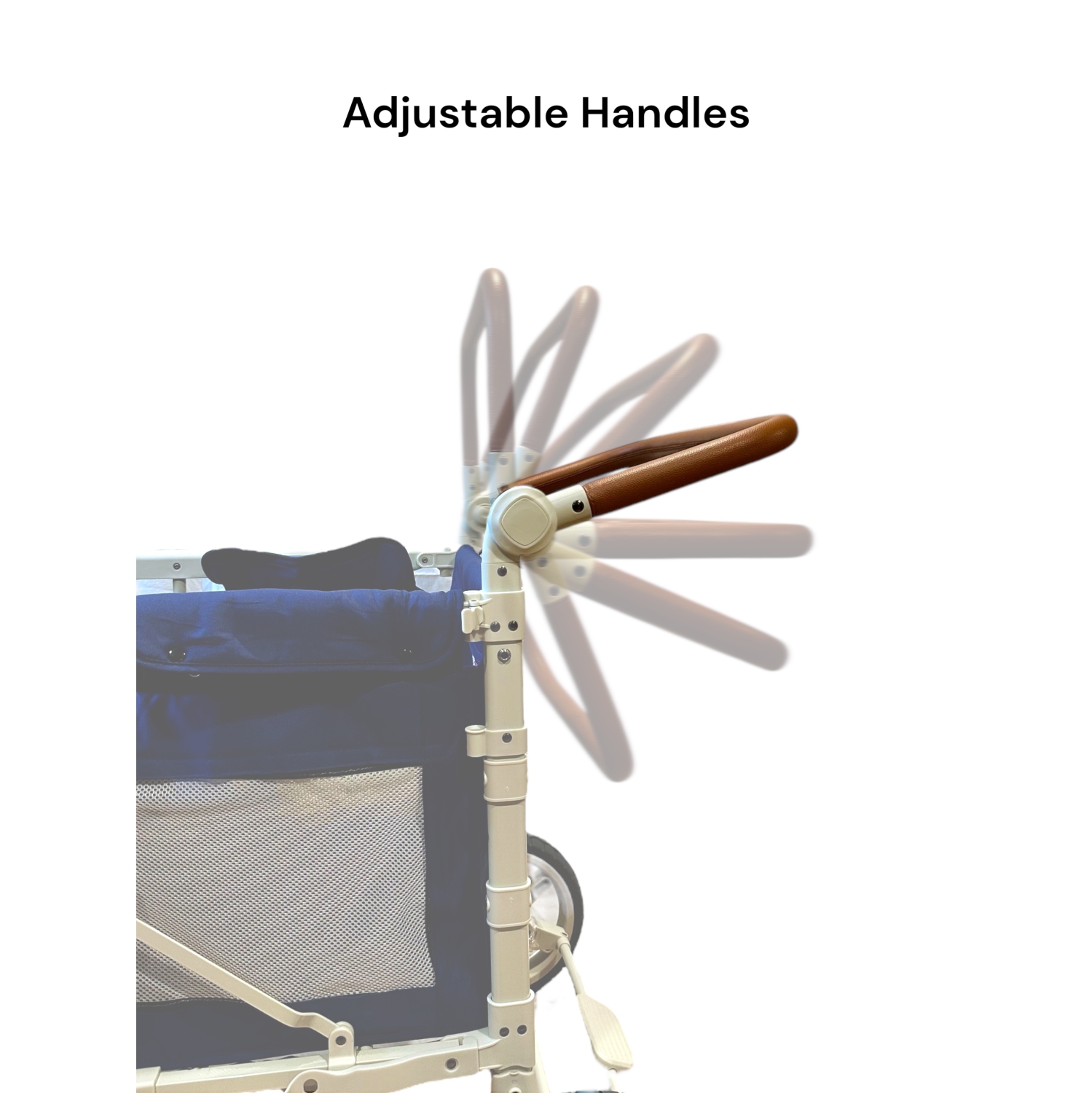 Chariot de plage Celeste L4 4 passagers de Follemün - Bleu royal