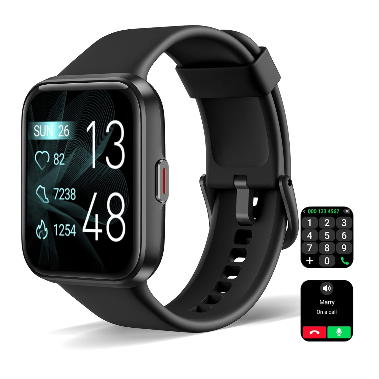 Prime Made 46mm Fitness Tracker with Heart Rate Monitor and GPS