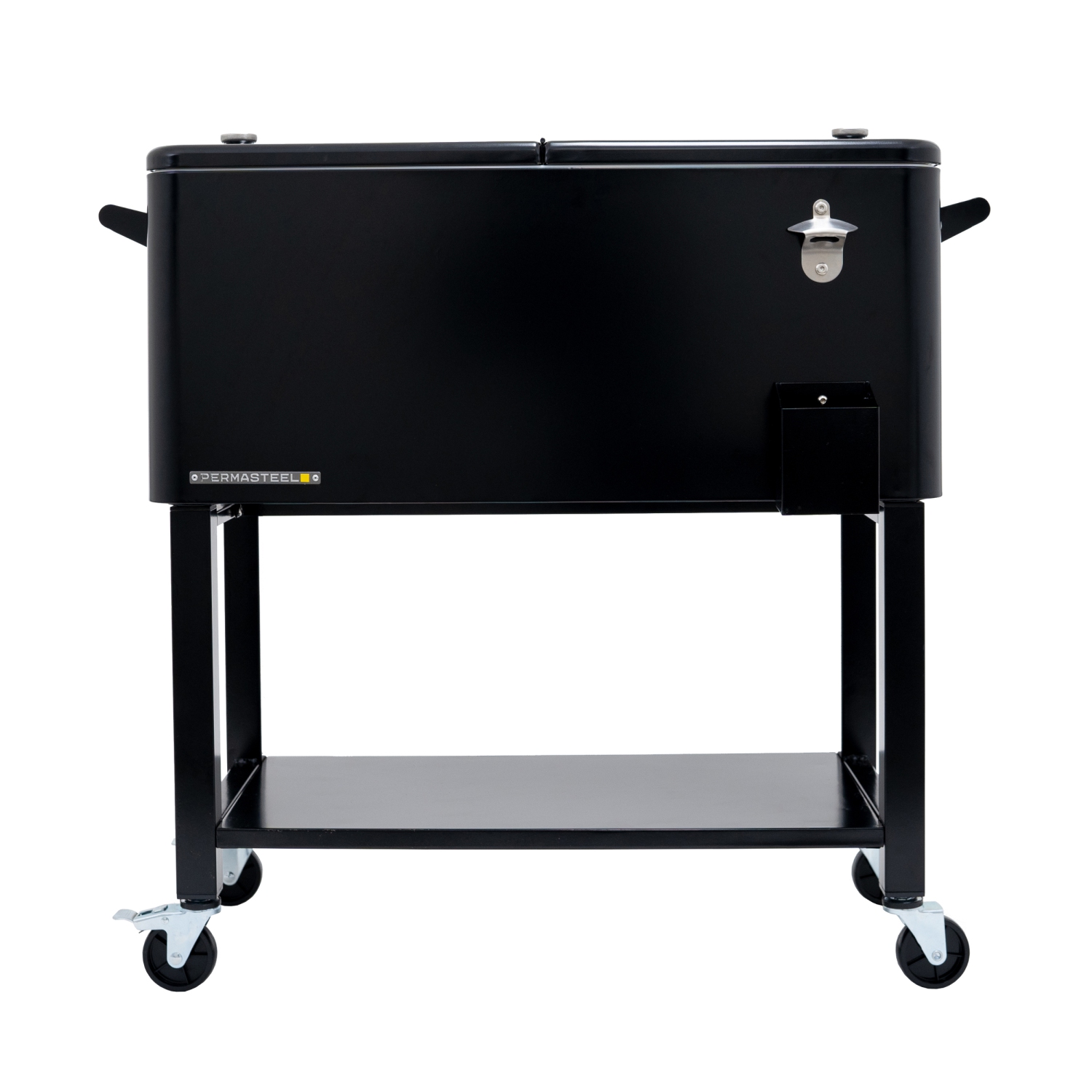 Permasteel - 80QT Patio Cooler w/Removeable Basin - BLACK
