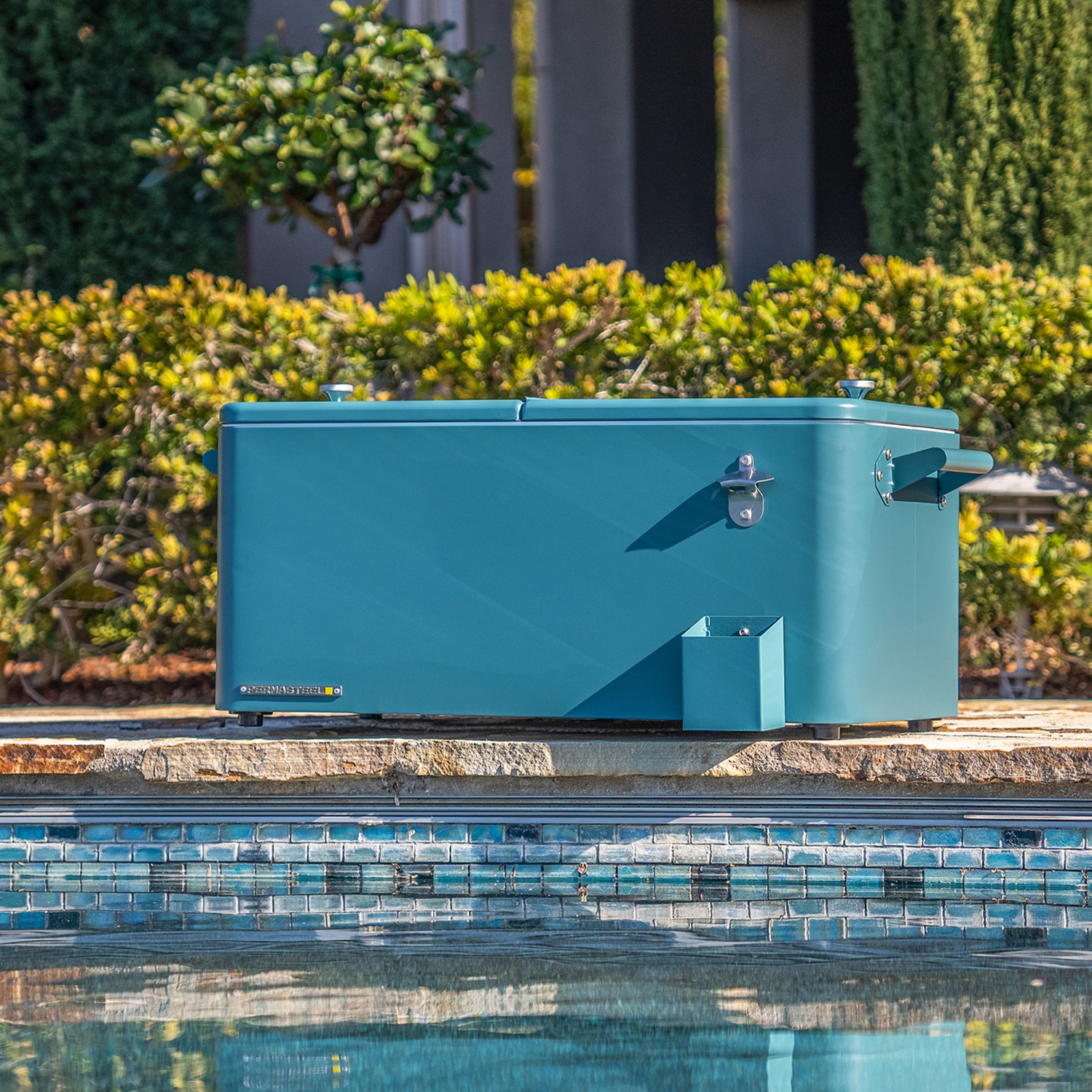 Permasteel - 80QT Patio Cooler w/Removeable Basin - TEAL