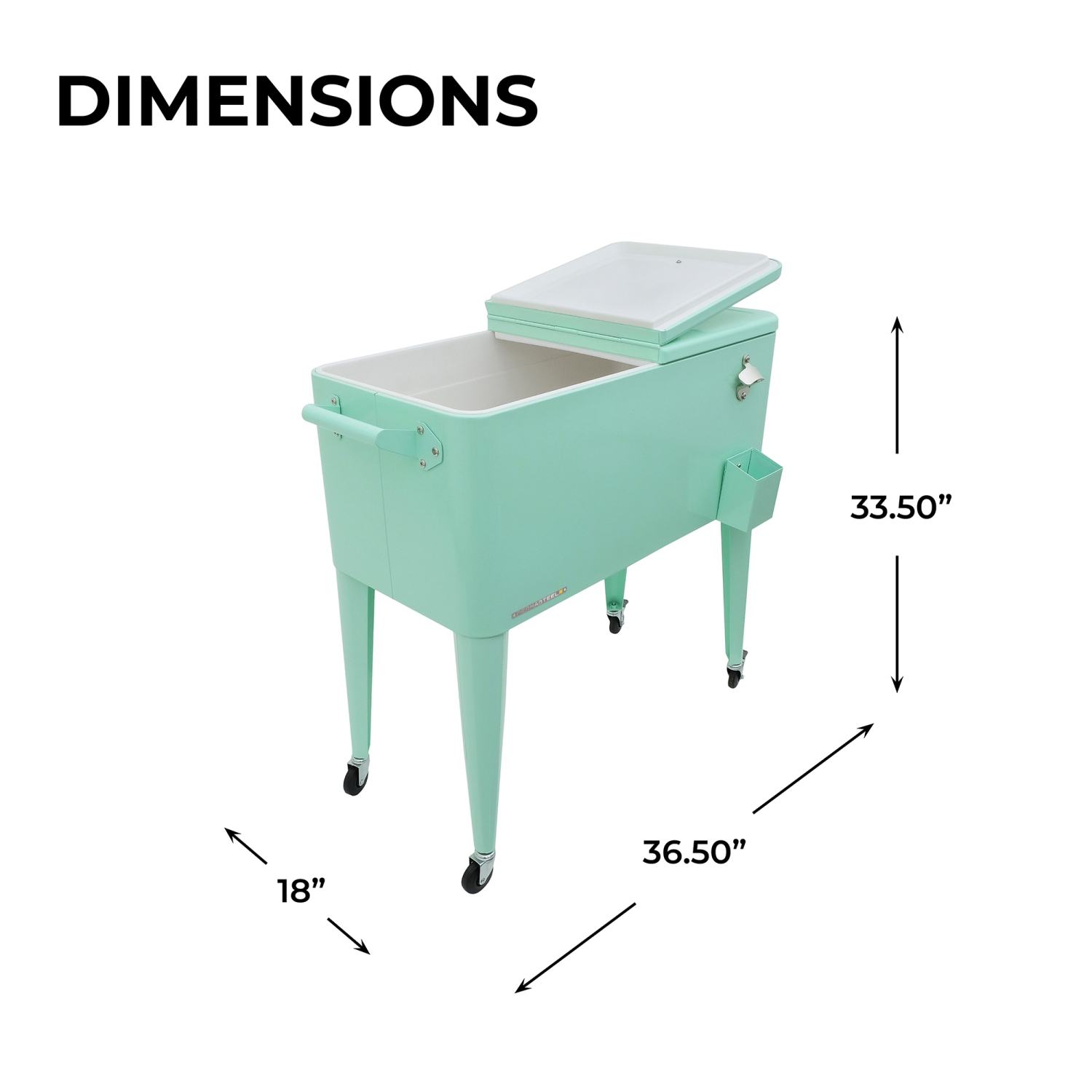 Permasteel - 80QT Patio Cooler - MINT