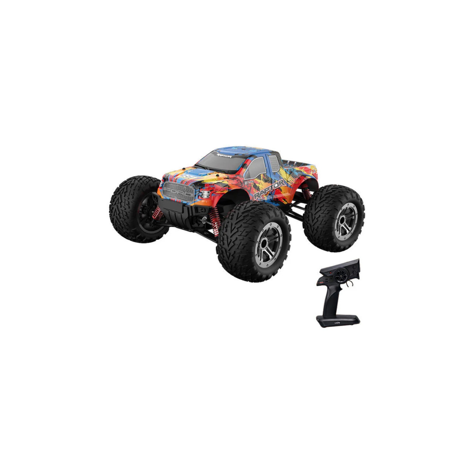 Voiture téléguidée Ford F150 haute vitesse double E 1:10 – Véhicule tout-terrain téléguidé rapide