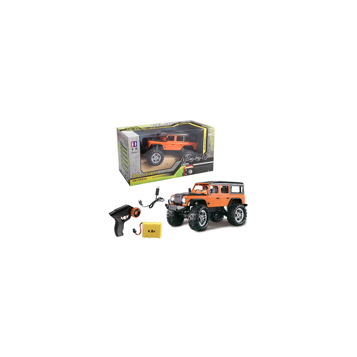 Double E 1:14 Land Rover RC Rock Crawler - Off Road Vehicle - Assorted Colours