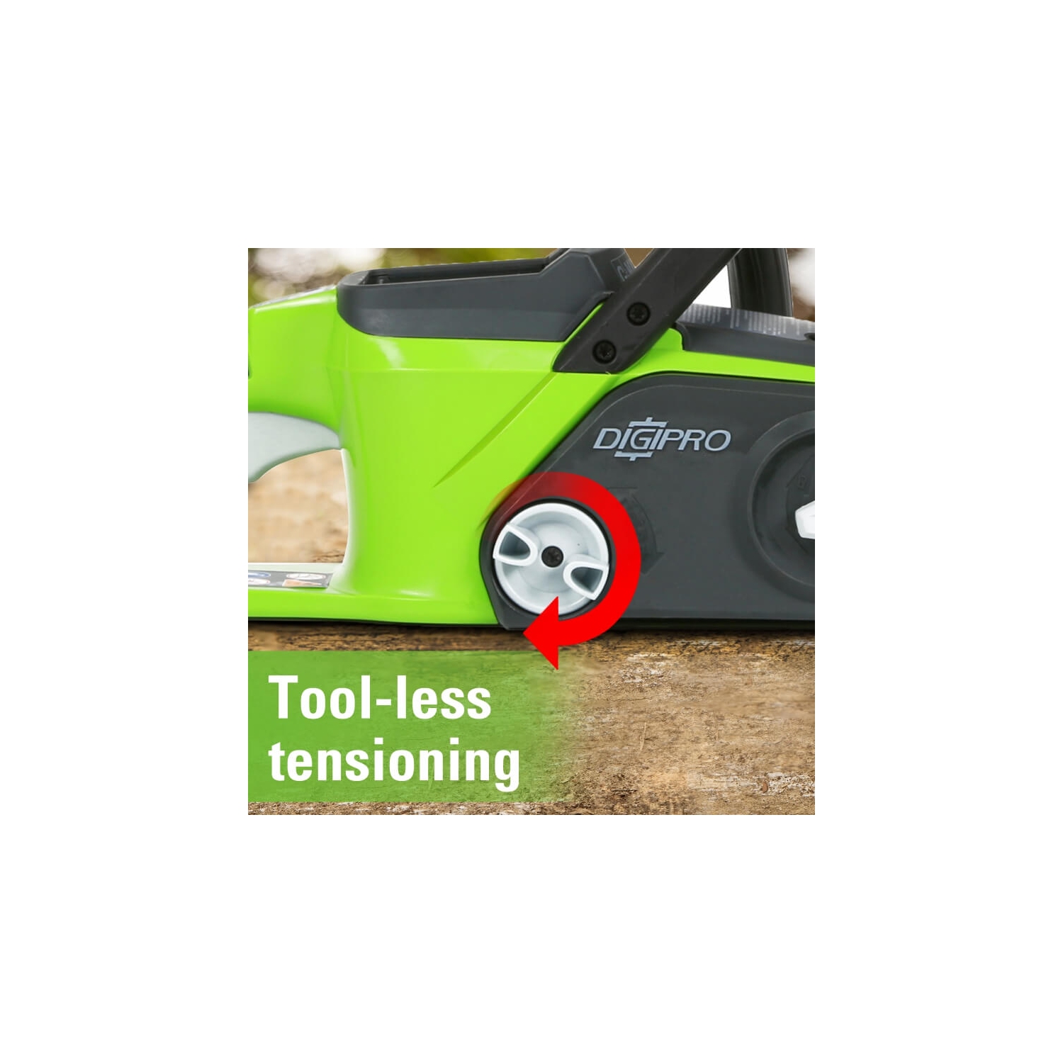 Scie à chaîne 40 V de 14 po de Greenworks, batterie 4,0 Ah et chargeur inclus