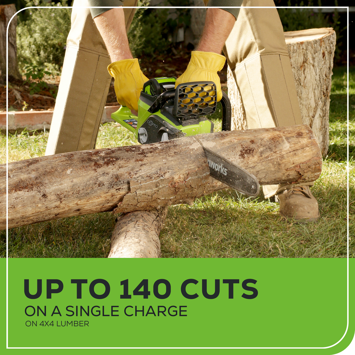 Scie à chaîne sans balais 40&nbsp;V de 16&nbsp;po de Greenworks, batterie et chargeur non inclus