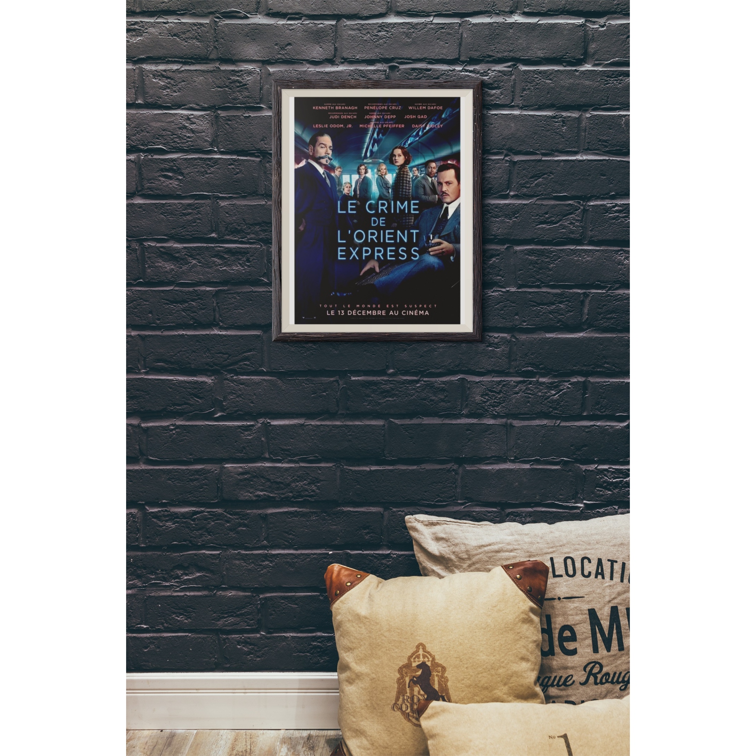 Décoration pour la maison - FRANÇAIS - MURDER IN THE ORIENT EXPRESS Affiche du film original recto verso 27×40