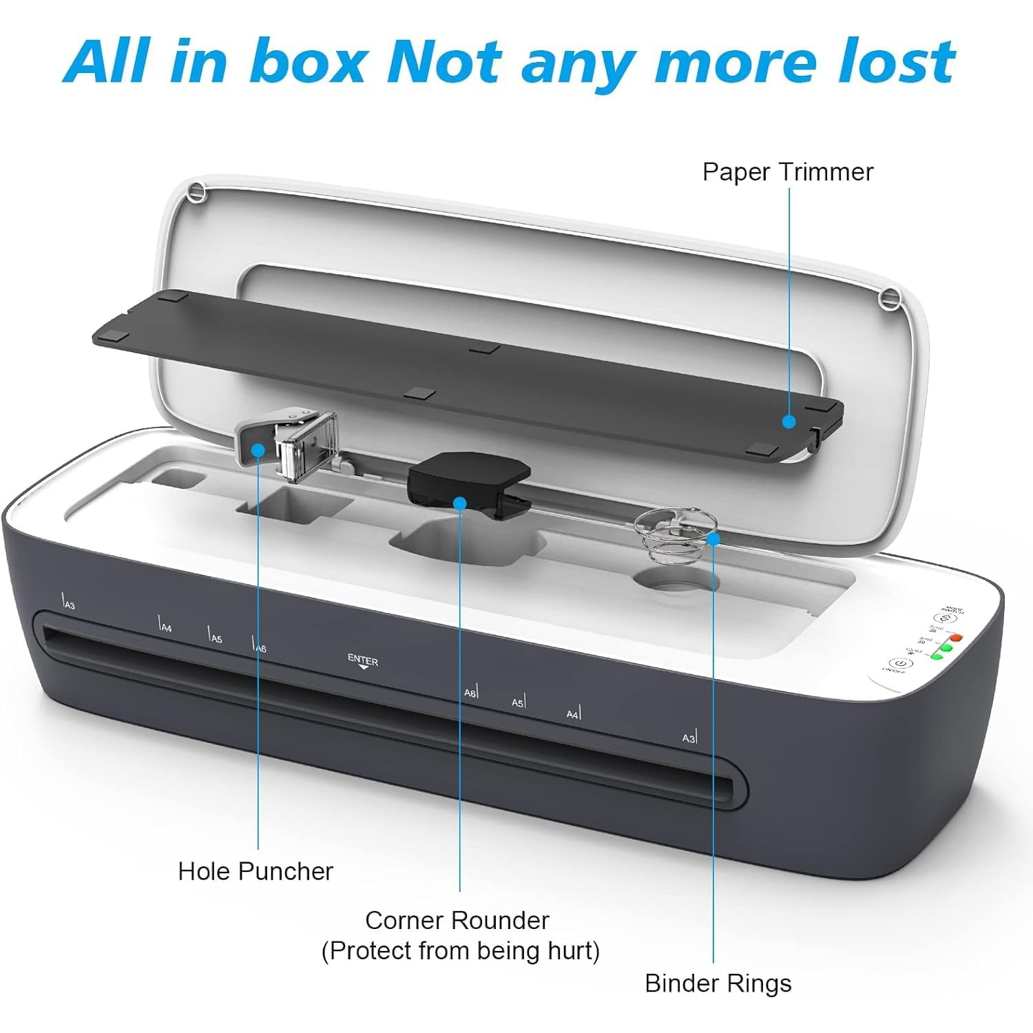 Laminator Machine and Sheets 13-Inch, Laminating Machine 11x17 Cold Thermal Laminator, 9 in 1 Lamination Machine 60s Warm-Up No Jam, Laminate Machine