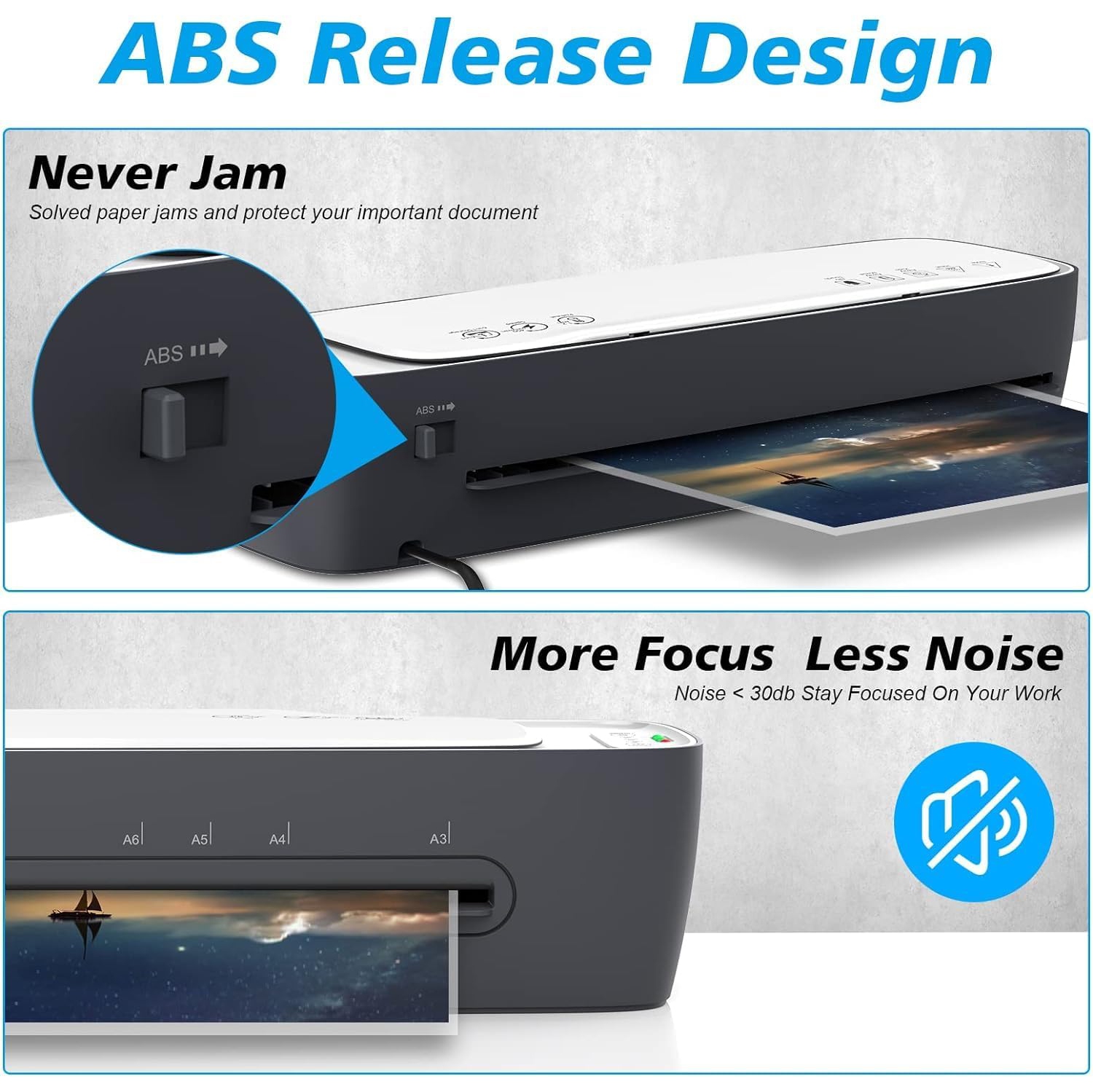 Laminator Machine and Sheets 13-Inch, Laminating Machine 11x17 Cold Thermal Laminator, 9 in 1 Lamination Machine 60s Warm-Up No Jam, Laminate Machine