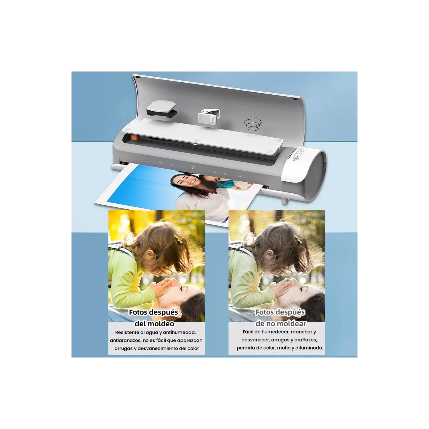 Laminator Machine 13 Inch Cold Thermal laminate machine for A3/A4/A5/A6, Personal Laminating machine for Home Office School