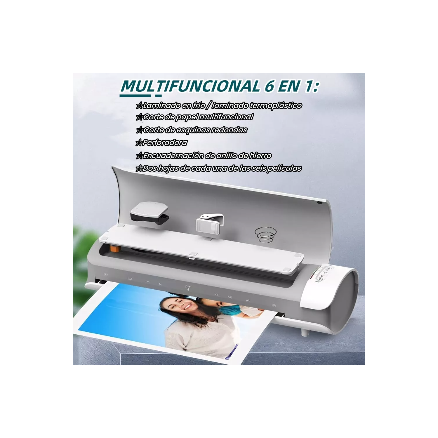 Laminator Machine 13 Inch Cold Thermal laminate machine for A3/A4/A5/A6, Personal Laminating machine for Home Office School