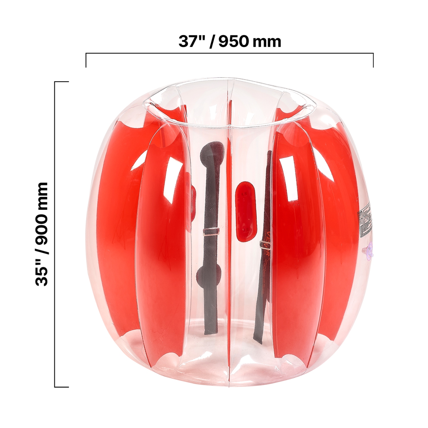 VEVOR 3FT/0.9M Inflatable Bumper Balls 2-Pack, Body Sumo Zorb Ball, Durable Thick PVC Human Hamster Bubble Knocker for Outdoor Sports Team Gaming