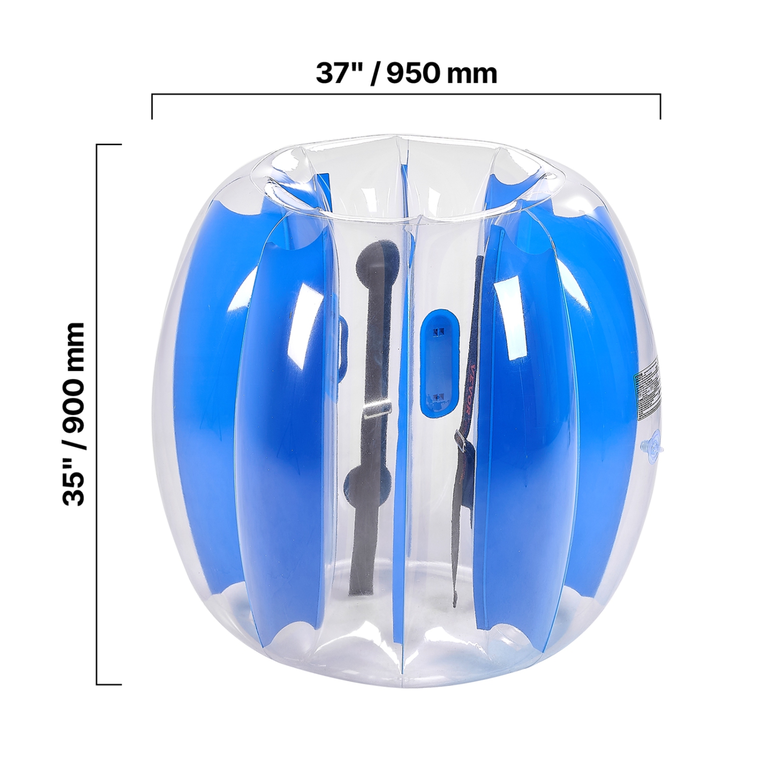 VEVOR 3FT/0.9M Inflatable Bumper Balls 2-Pack,Body Sumo Zorb Ball,Durable Thick PVC Human Hamster Bubble Knocker for Outdoor Team Gaming Play,Bopper