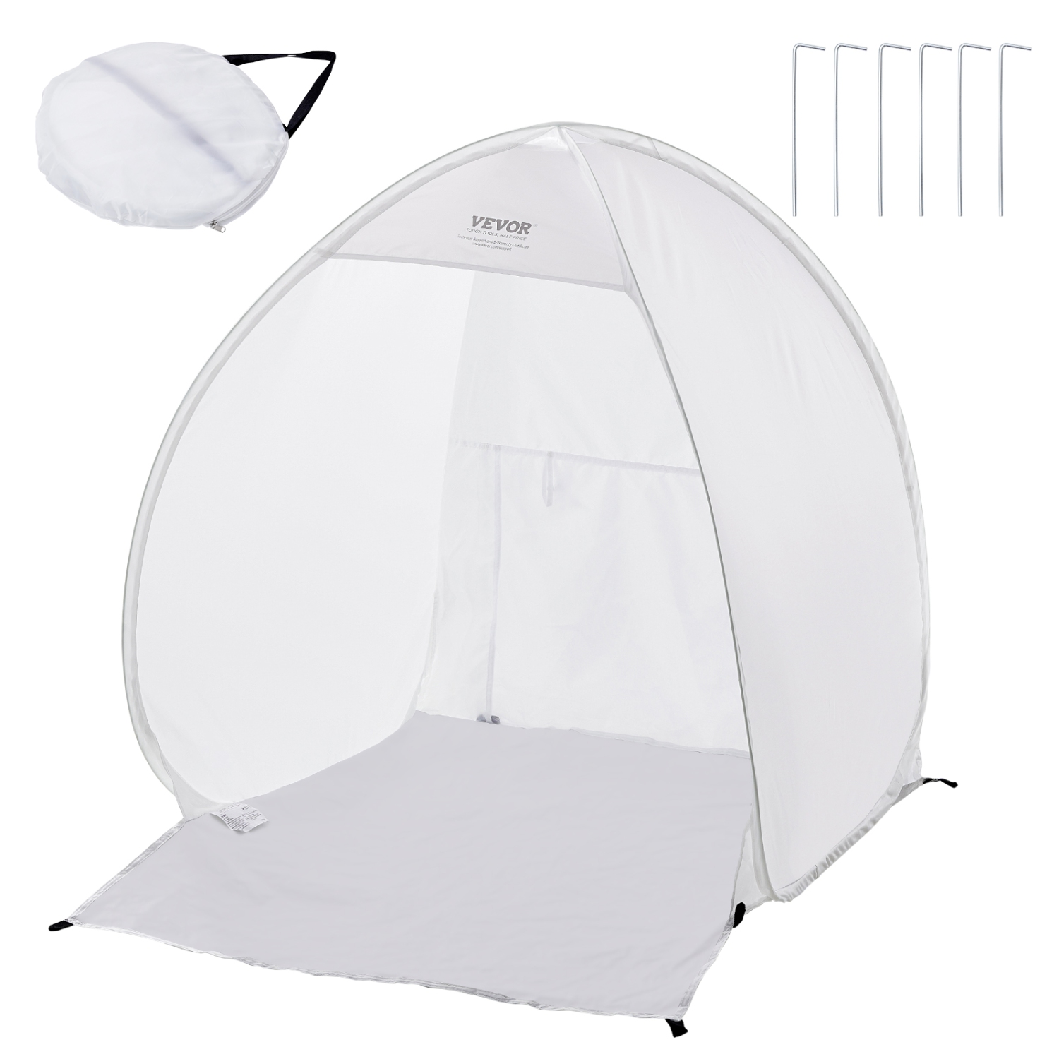 VEVOR 40x35x40in Spray Paint Shelter, Pop-Up Portable Spray Paint Tent with Built-In Floor, Exhaust Window and Storage Bag, Foldable Paint Booth for