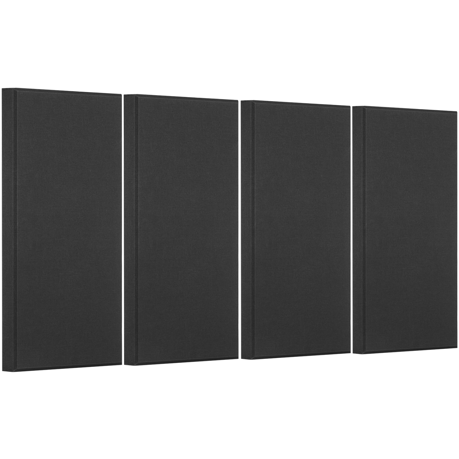 VEVOR 4 PCS Acoustic Panels, 2 inch Thick 23.6 x 11.8 inch Fiberglass Sound Absorbing Panels, Self-adhesive Soundproof Wall Boards, for Studios,