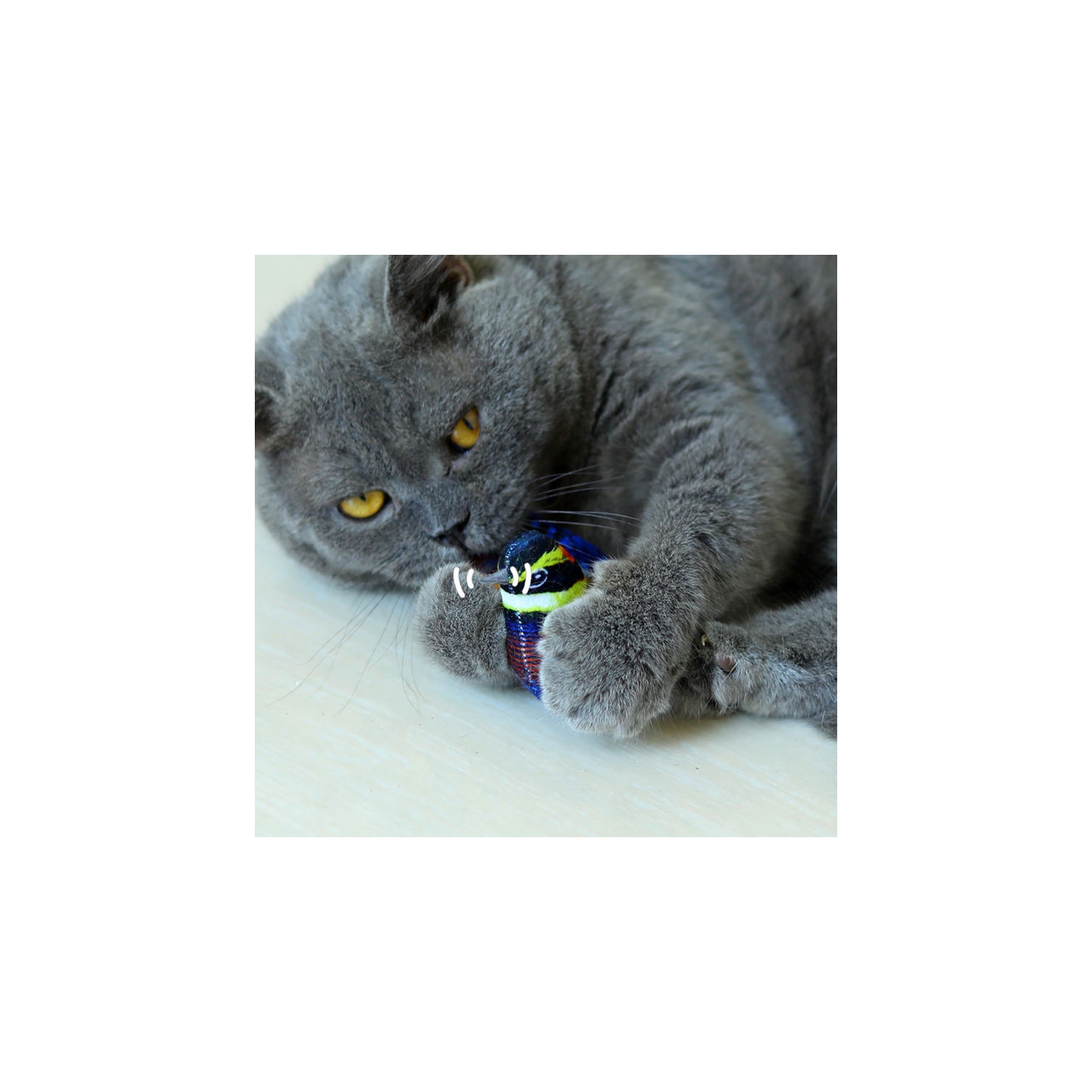 Cat Toys Chirping Bird, Suitable for Cat Wand Toys, Interactive Toys for Indoor Kitty Kitten Exercise, Green