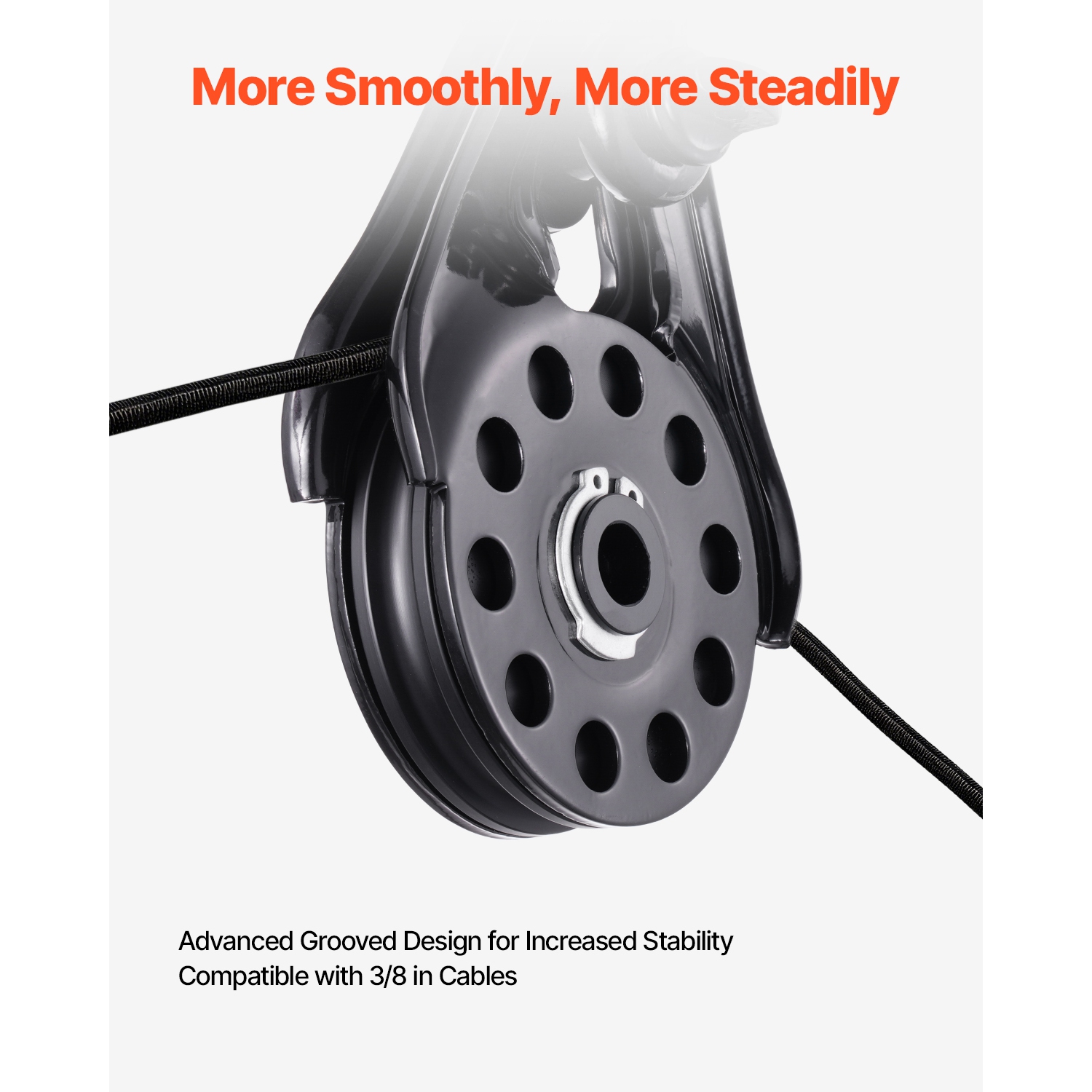 VEVOR 14.5 Ton Snatch Block for Winch Recovery, 32,000 lbs Break Strength, Work with 3/8 inch Rope, Offroad Recovery Accessory for Towing & Recovery