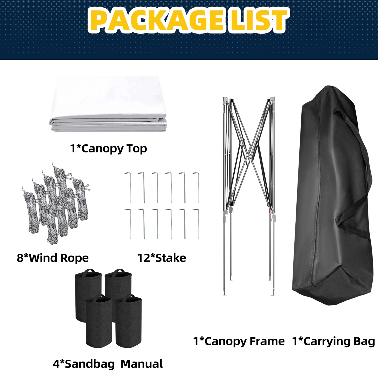 EROMMY 10x10 FT Pop Up Canopy Tent with 2 Sidewalls - Waterproof Instant Shelter for Outdoor Events, Farmers Markets, Backyard Parties - White