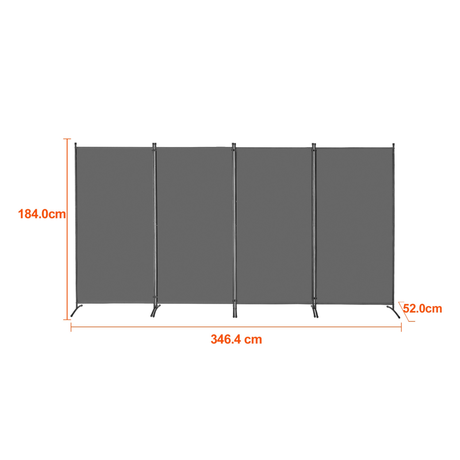 VEVOR Room Divider, 4 Panels Room Divider, Folding Privacy Screen and Portable Partition Divider for Room Separation, Freestanding Room Partitions