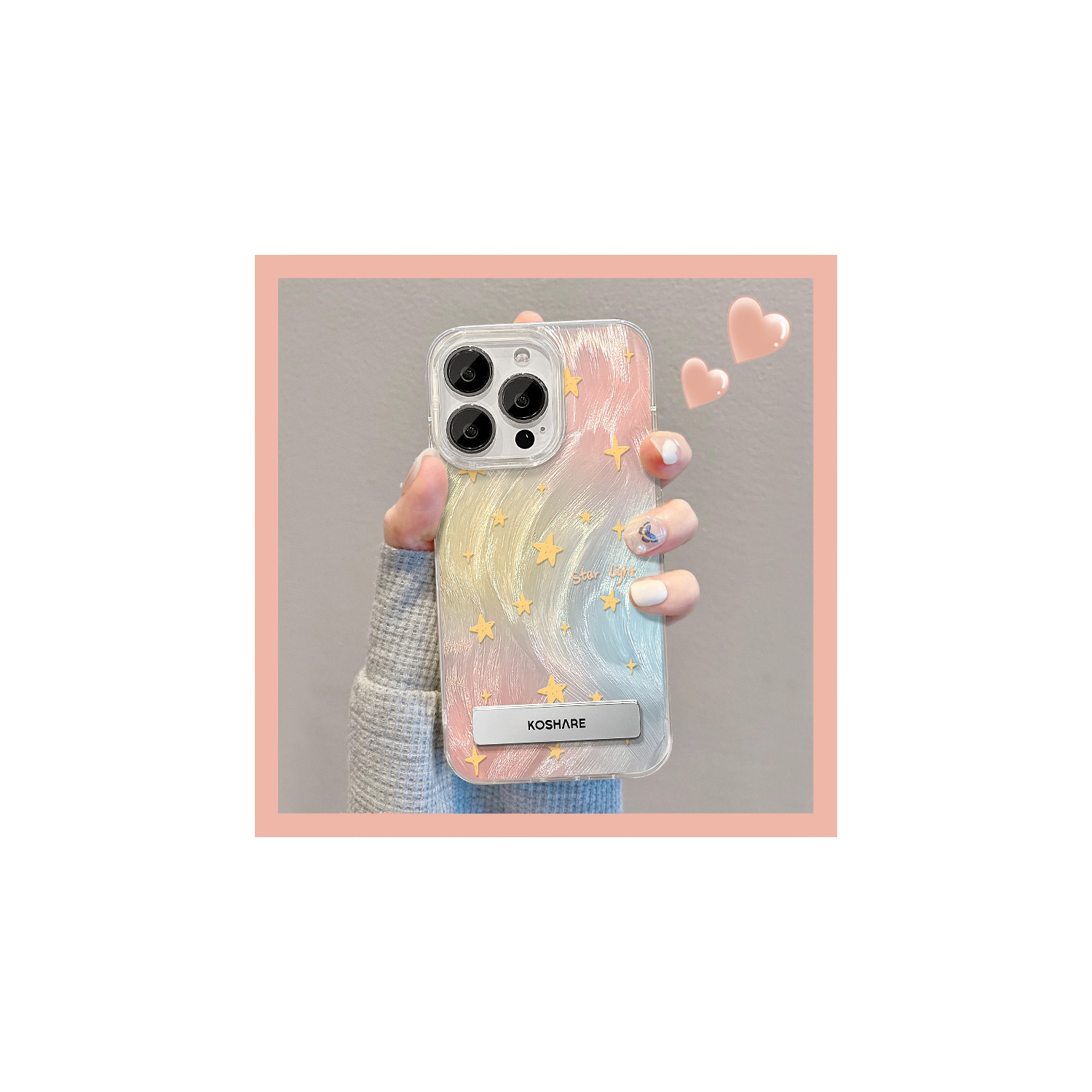 Étoiles floues pour étui iPhone 15