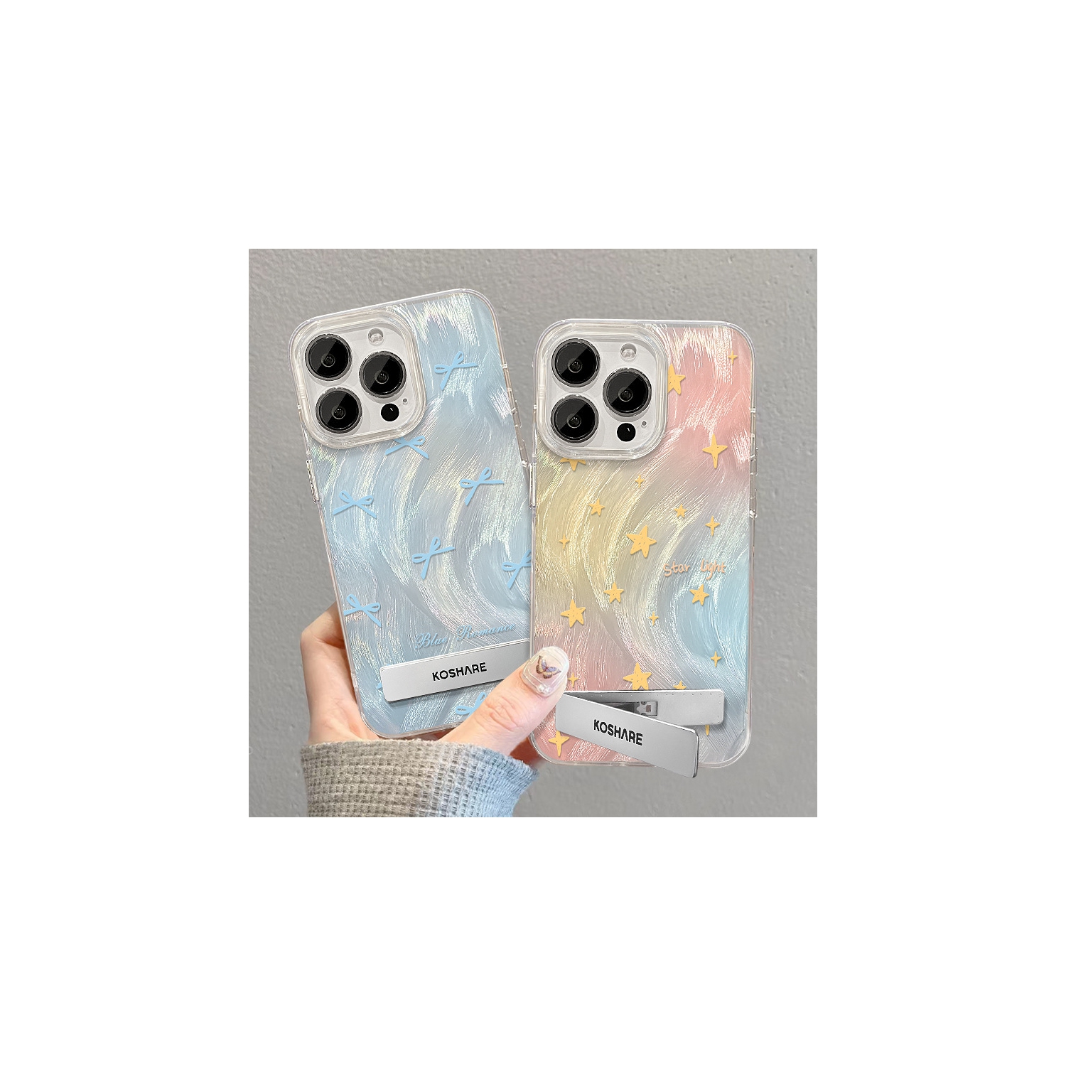 Étoiles floues pour étui iPhone 15