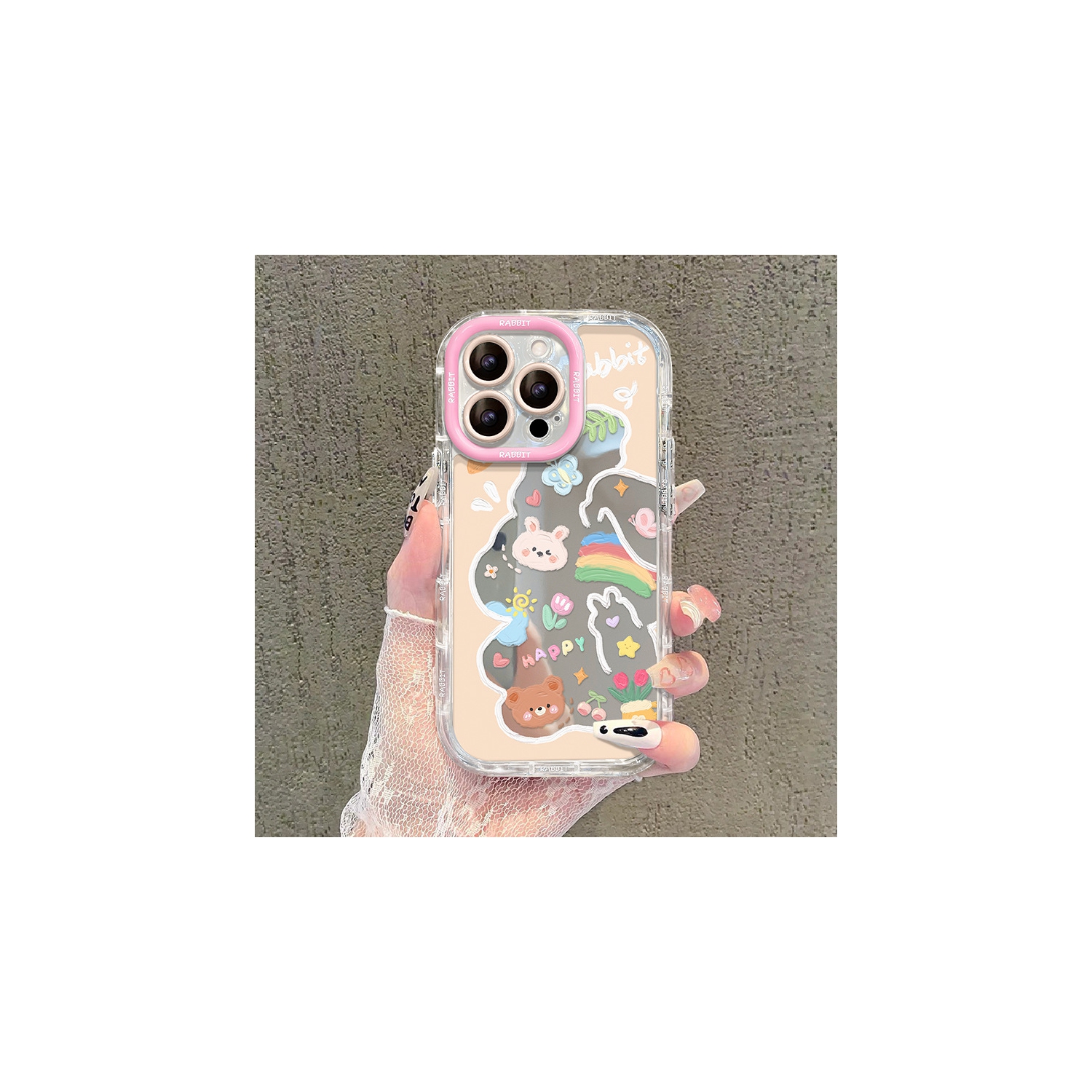 Étui pour téléphone avec miroir Graffiti Bear 13